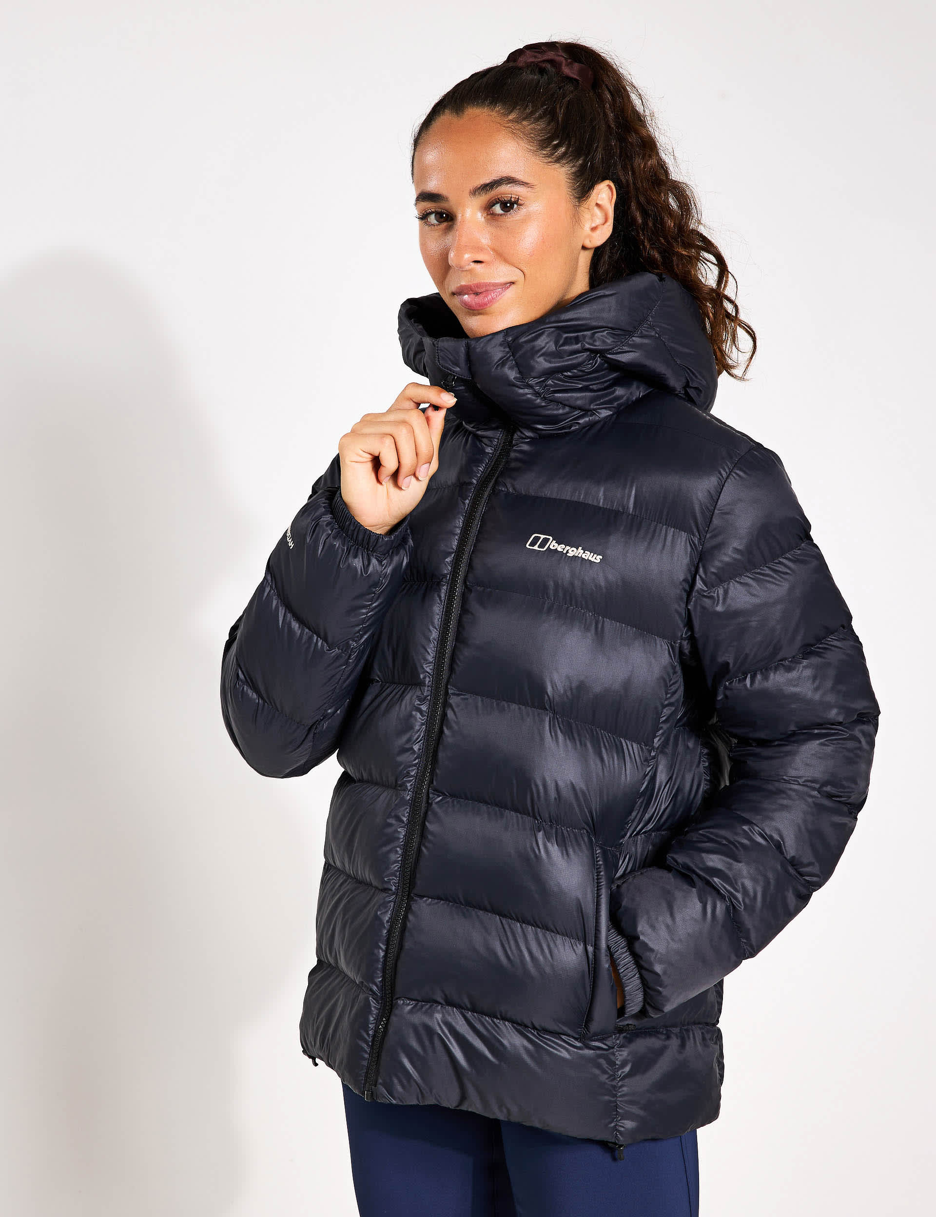 Berghaus Women's Ewden Padded Quilted Hooded Puffer Jacket - 12 - Black, Black