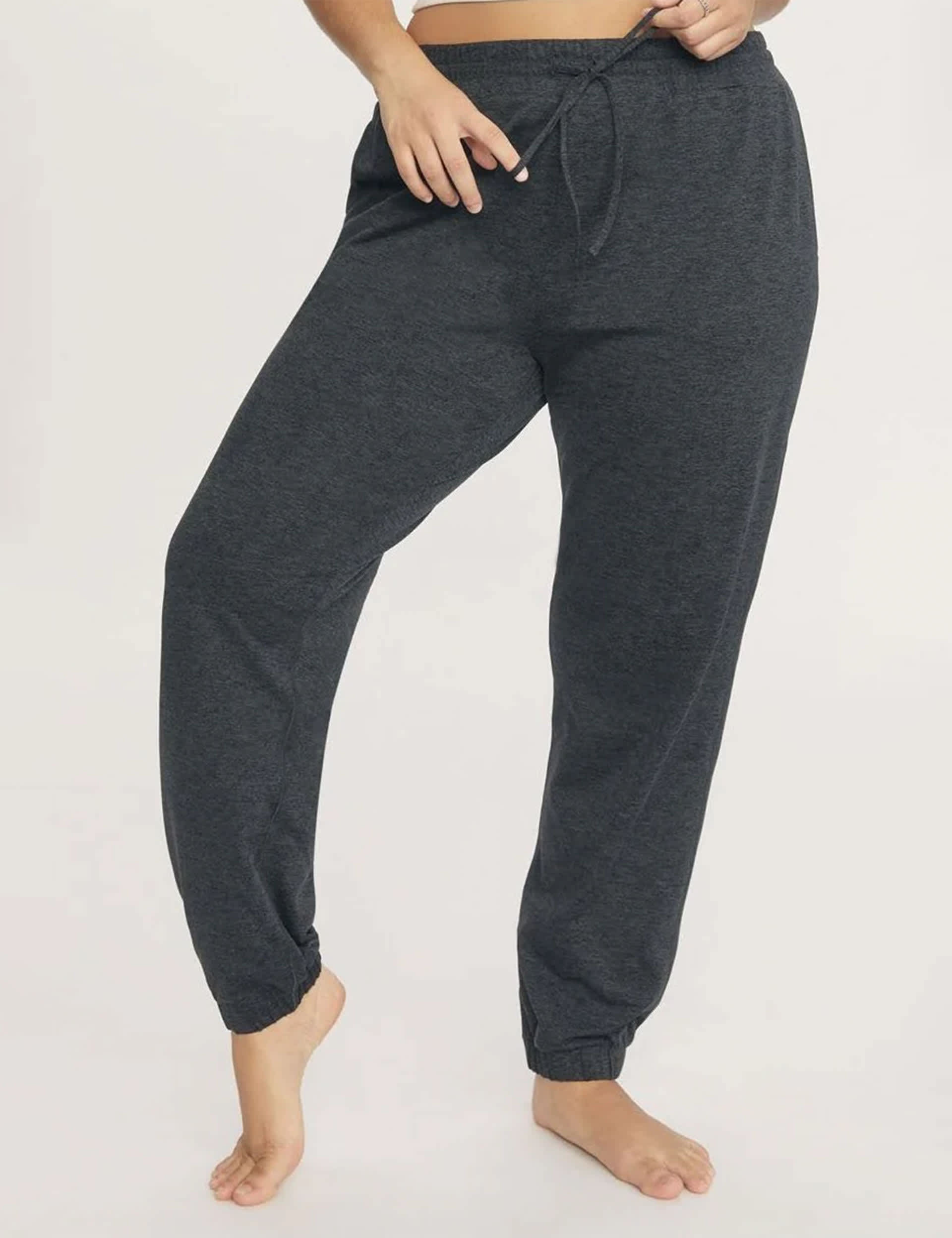 Girlfriend Collective Women's ReSet Cuffed High Waisted Relaxed Joggers - M - Dark Grey, Dark Grey