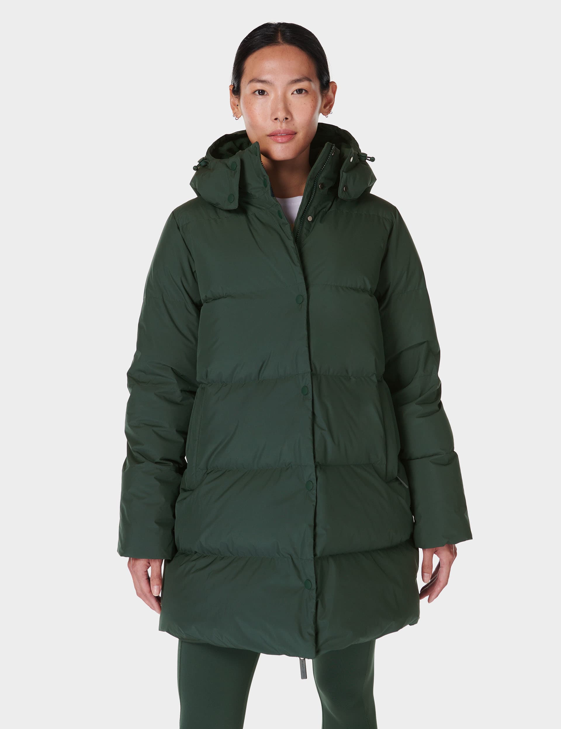 Sweaty Betty Women's Padded Hooded Puffer Jacket - M - Teal Green, Teal Green