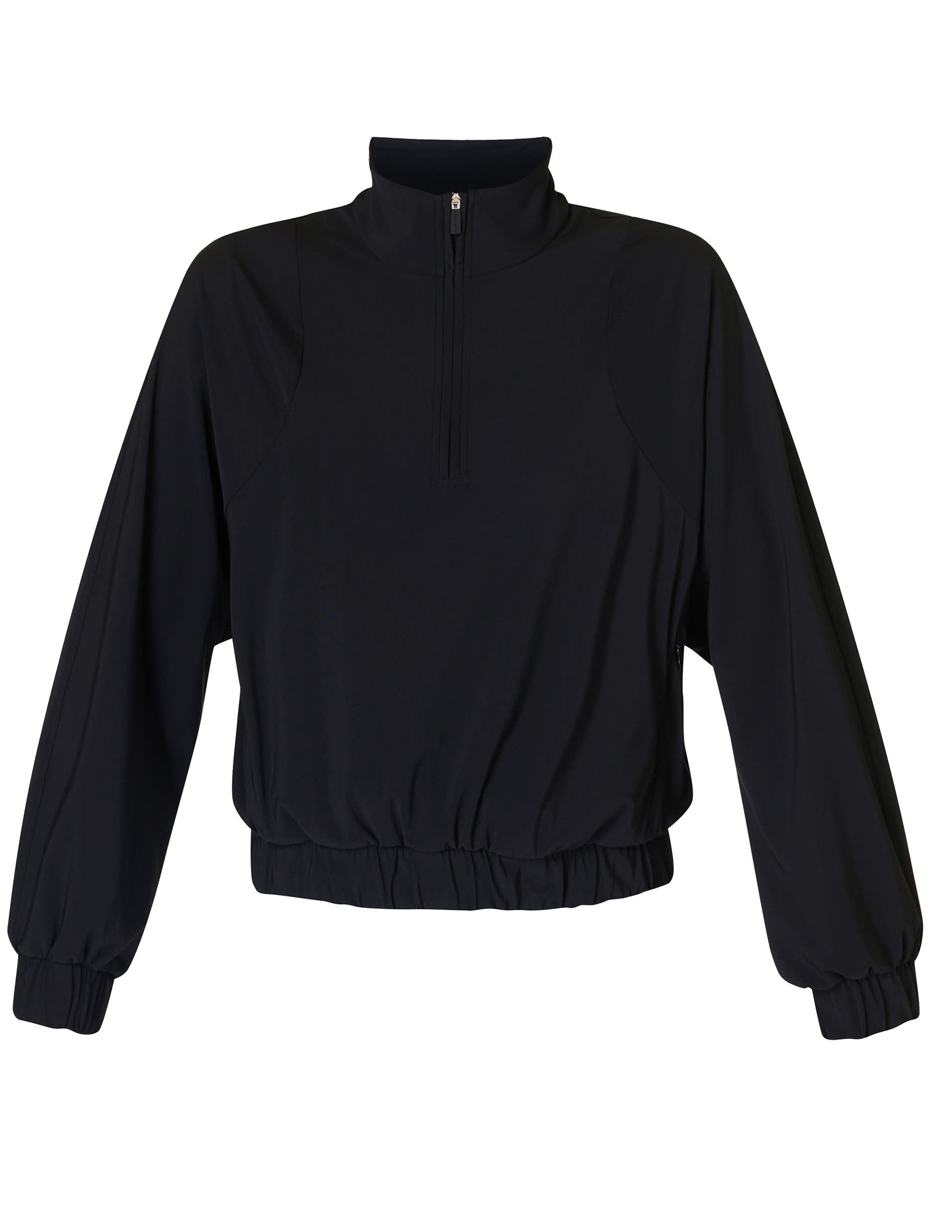 Sweaty Betty Women's Explorer Funnel Neck Half Zip Sweatshirt - M - Black, Black