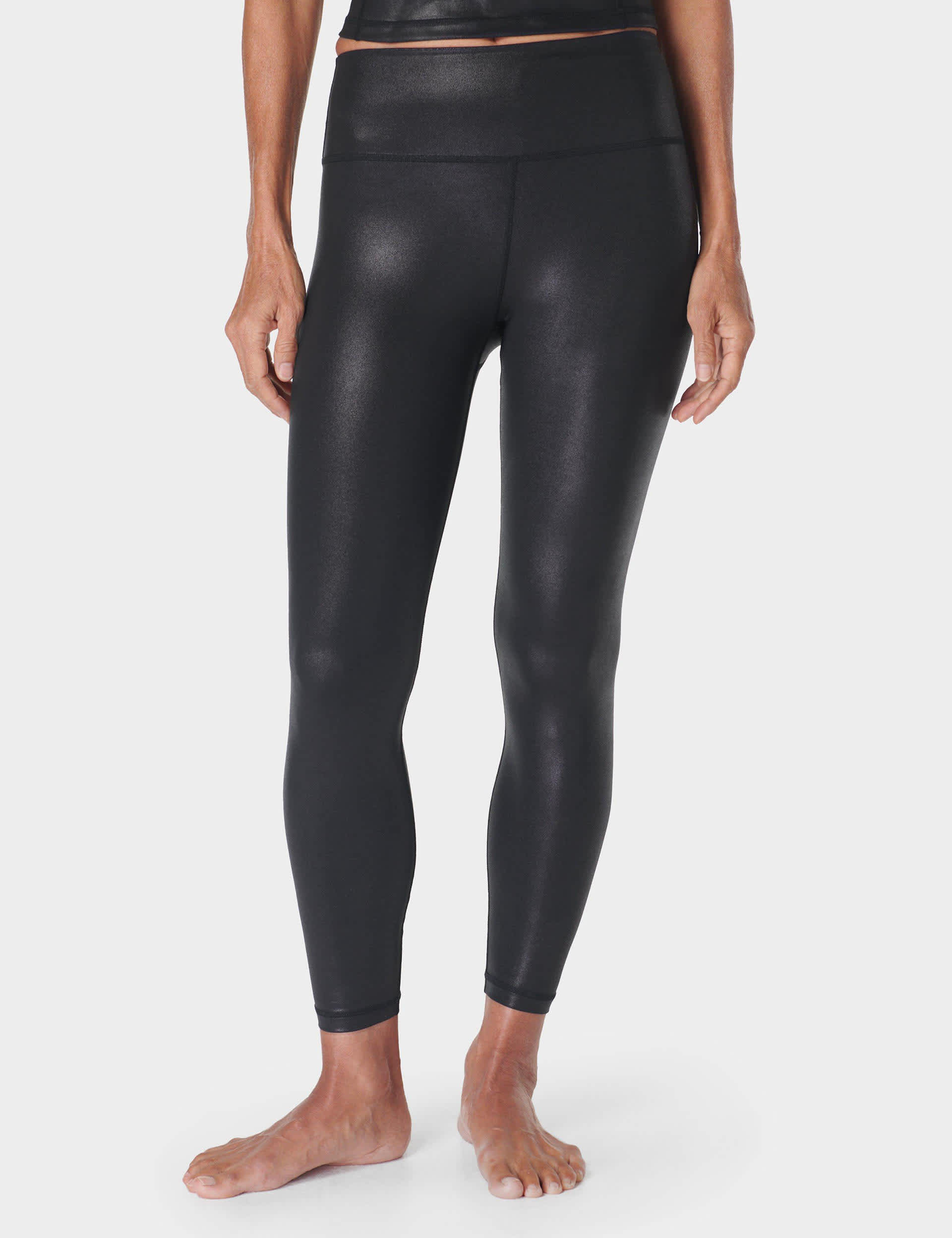 Sweaty Betty Women's Glow Shine 7/8 Leggings - XL - Black, Black