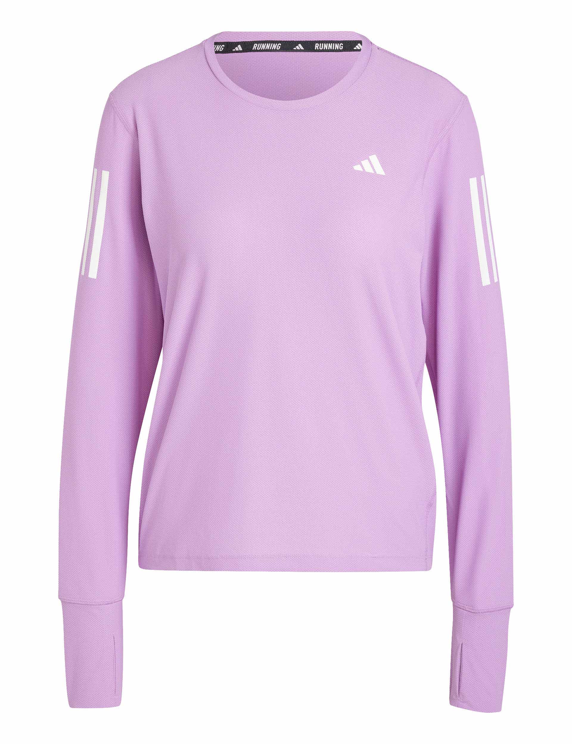 Adidas Women's Own The Run Longsleeve Top - Pink Mix, Pink Mix