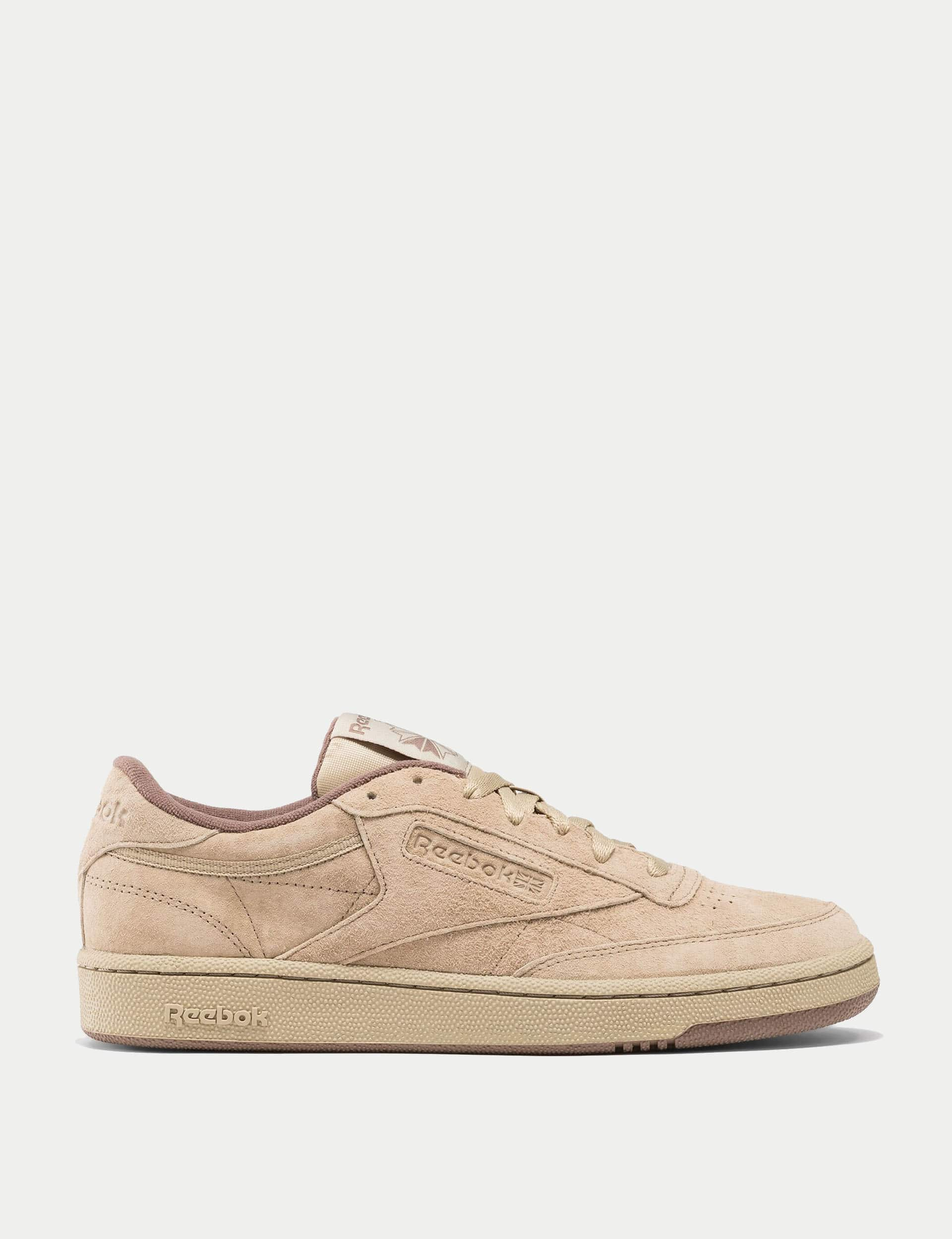 Reebok Men's Club C 85 Suede Trainers - 10 - Natural, Natural