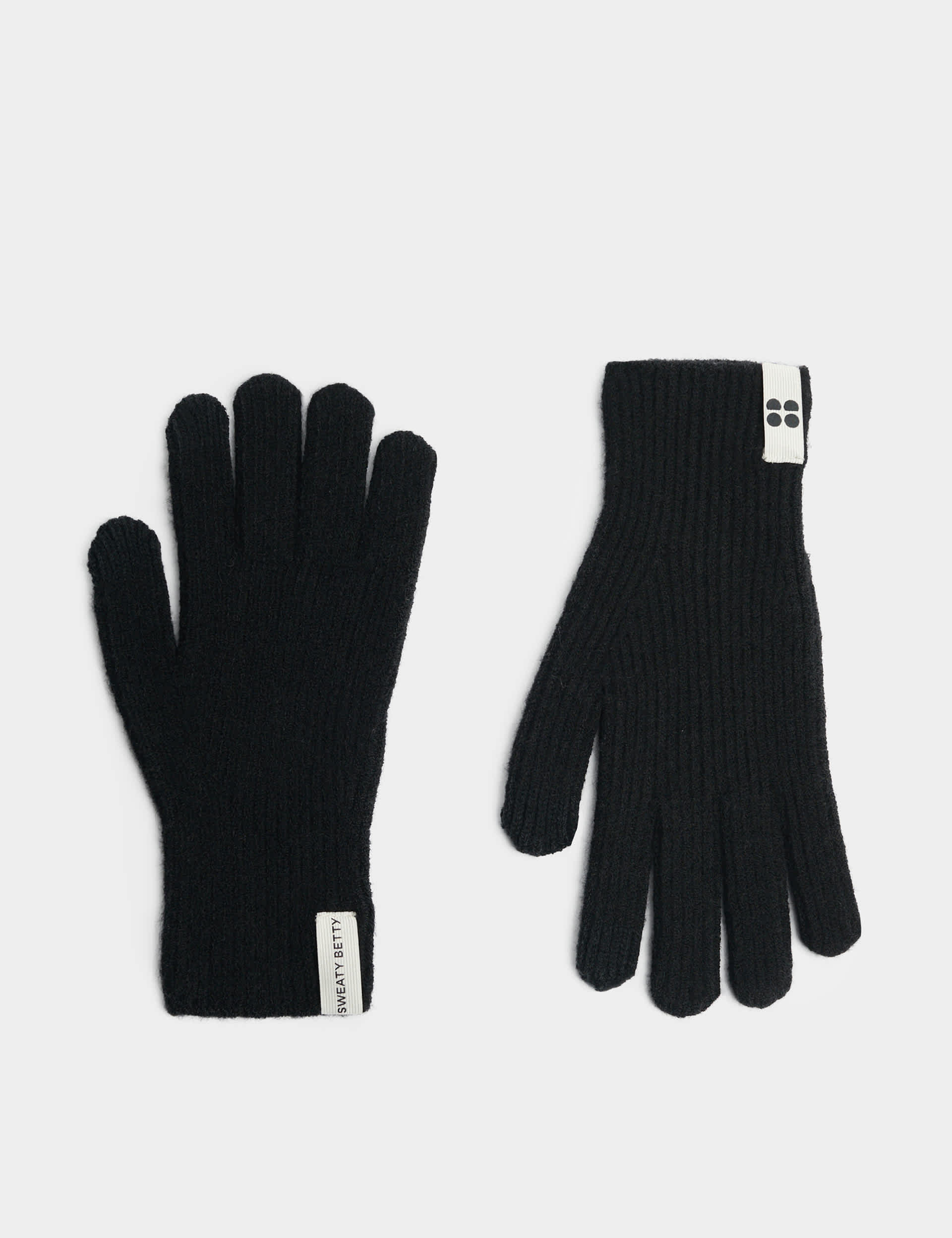 Sweaty Betty Women's Snowfall Knitted Touchscreen Gloves - Black, Black