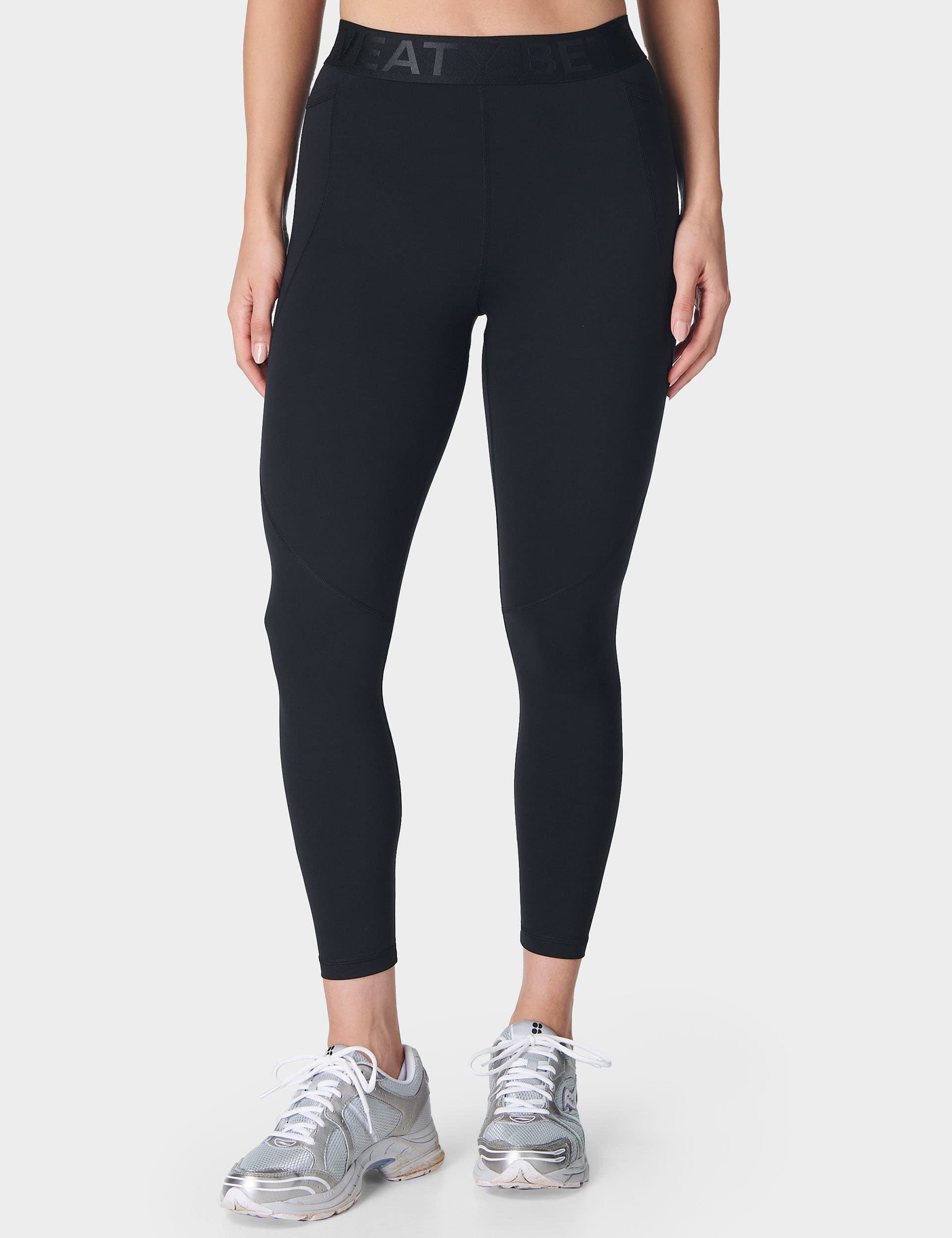 Sweaty Betty Women's Power Elastic Waist Sculpting 7/8 Leggings - M - Black, Black