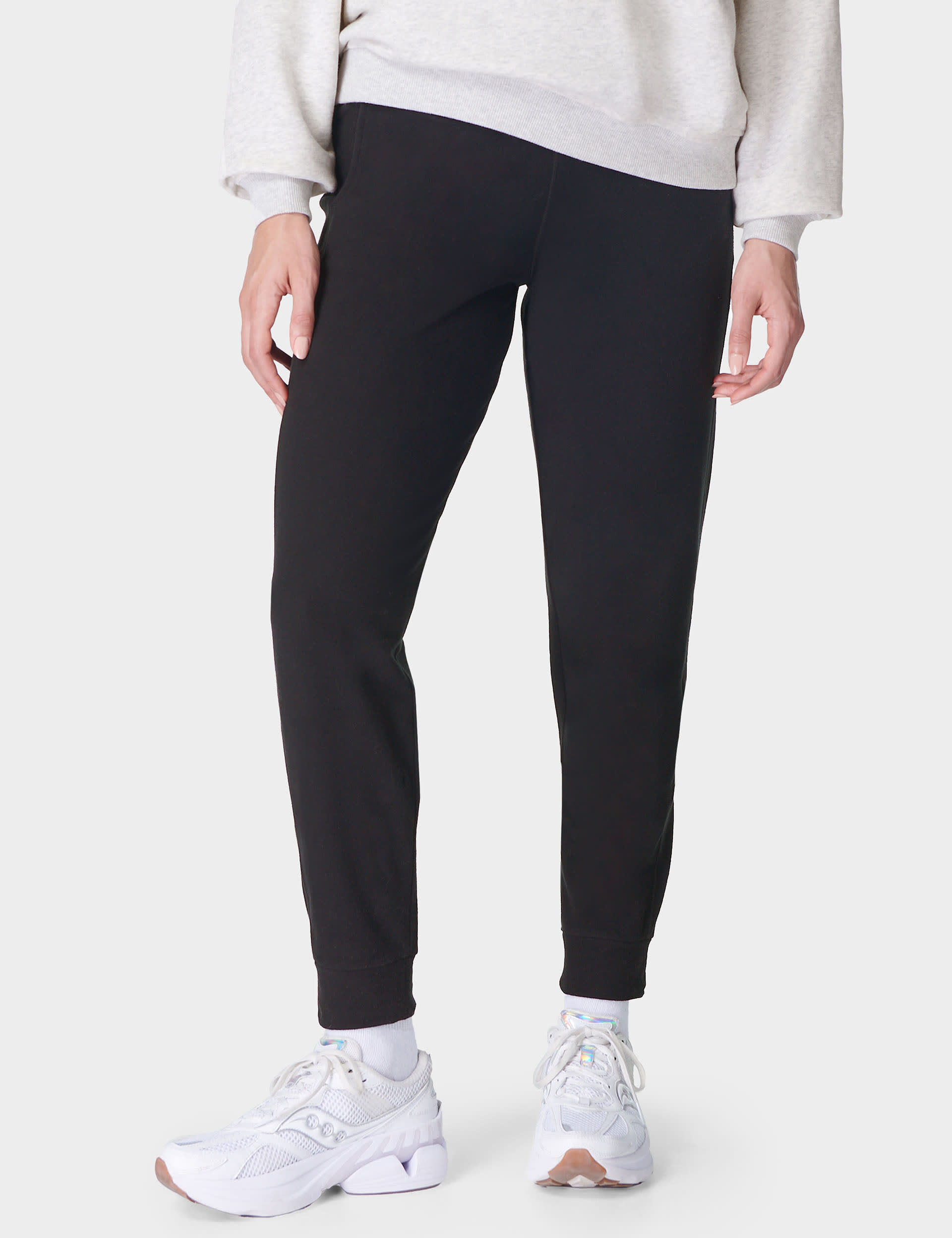 Sweaty Betty Women's Luxe Cotton Blend Fleece Joggers - Black, Black