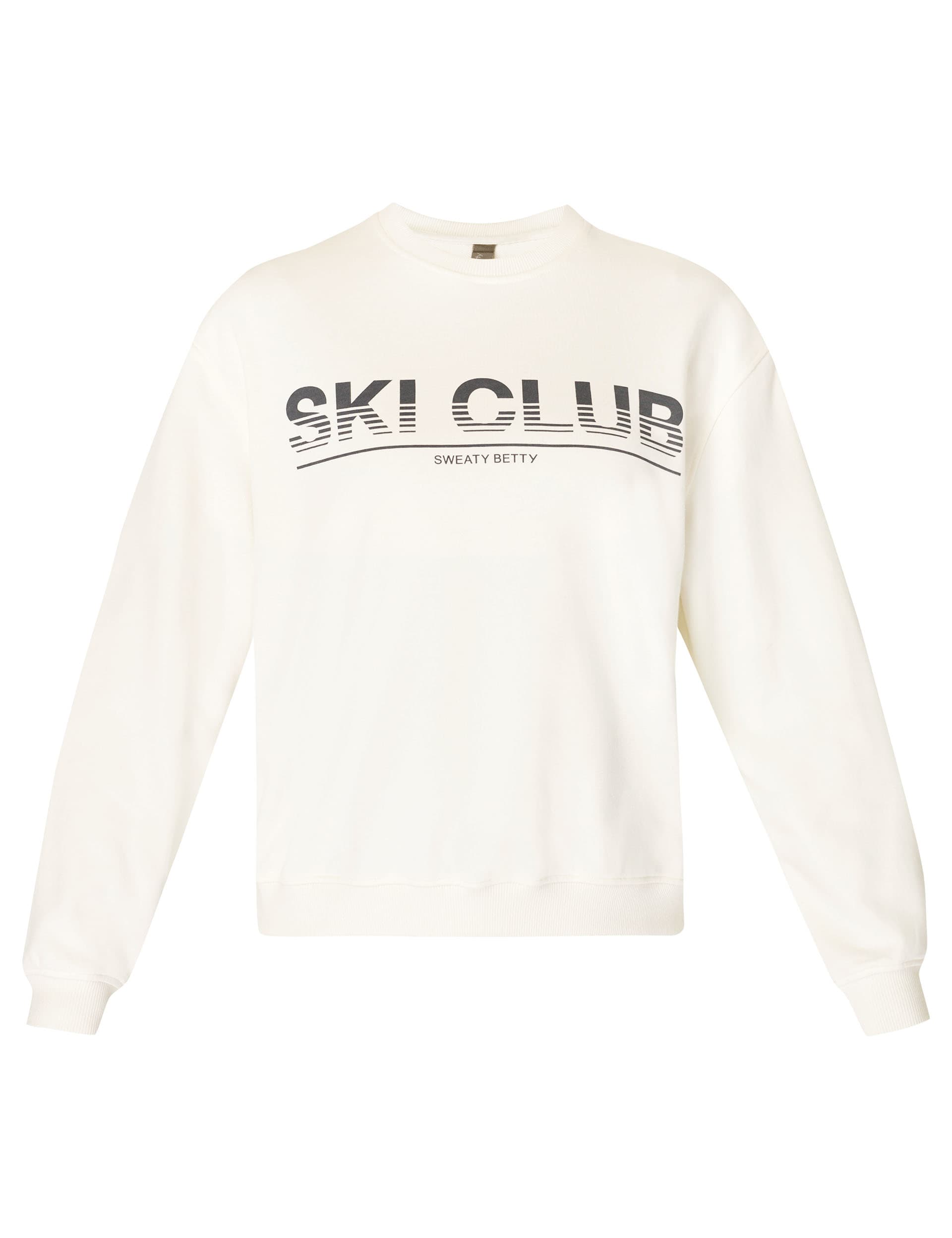 Sweaty Betty Women's Ski Club Cotton Rich Relaxed Sweatshirt - 18 - Ivory Mix, Ivory Mix