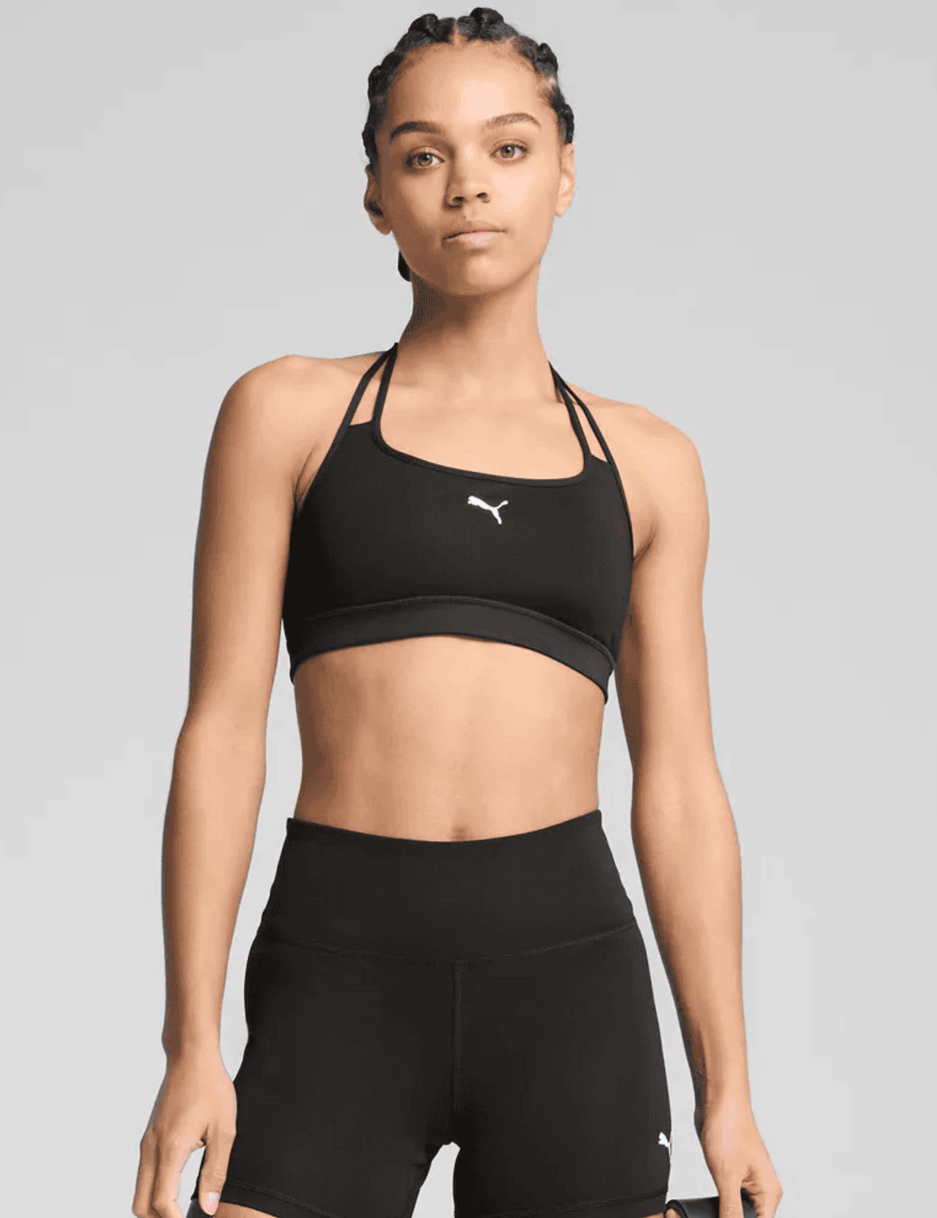 Puma Women's Move Non Wired Sports Bra (A-E) - L - Black, Black