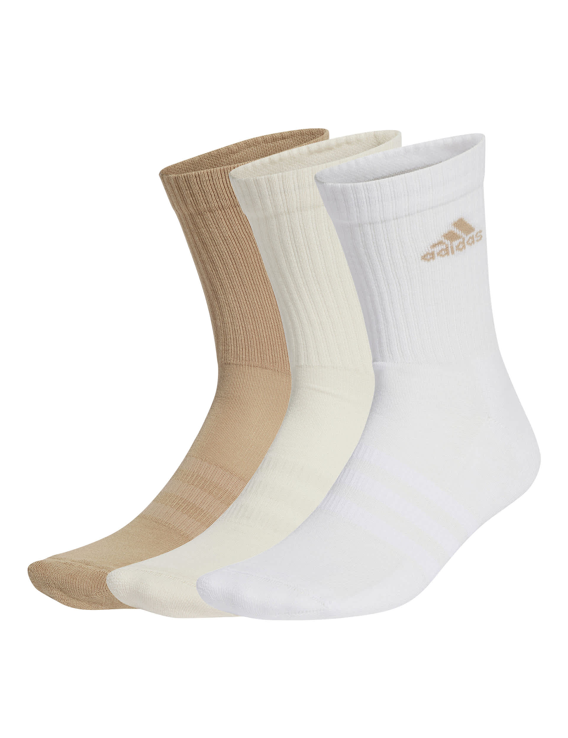 Adidas 3pk Cotton Rich Cushioned Ankle High Socks - M - Multi, Multi