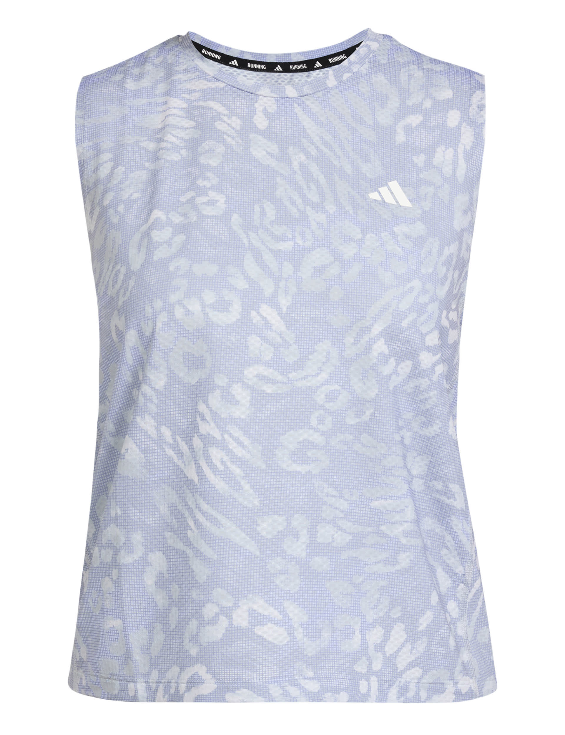 Adidas Women's Own the Run Running Vest Top - L - Light Blue Mix, Light Blue Mix