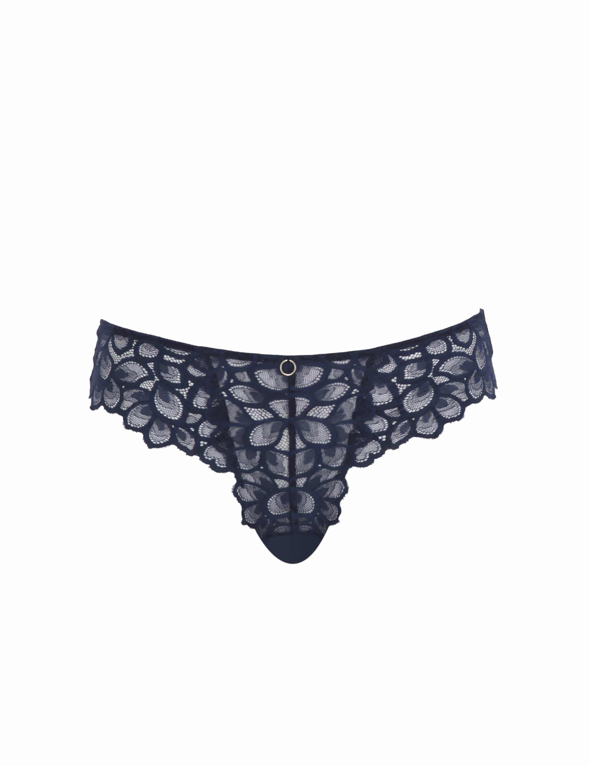 Panache Women's Allure Lace Full Briefs - 16 - Navy, Navy