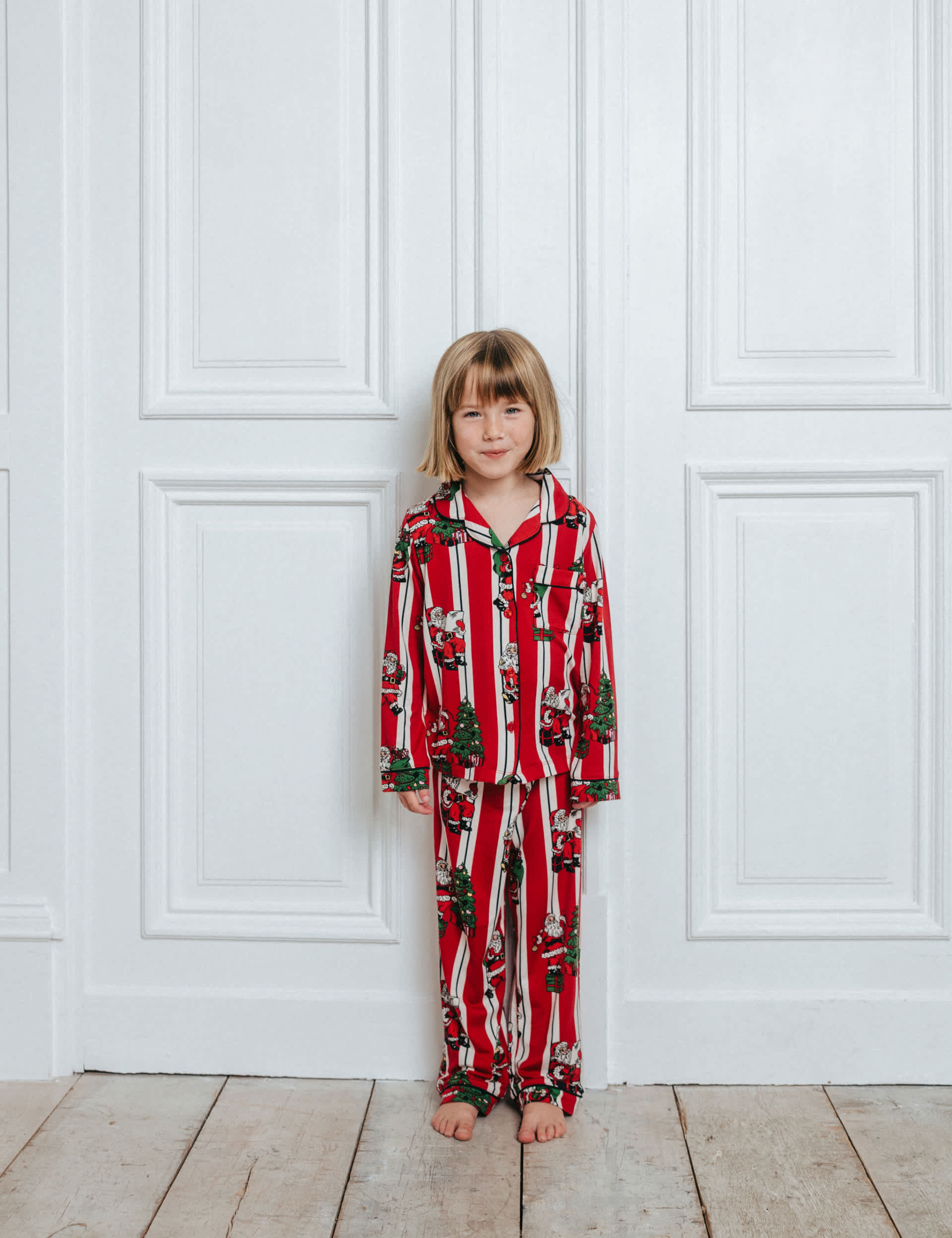 Chelsea Peers Candy Cane Festive Print Pyjamas (1-12 Yrs) - 9-10Y - Red Mix, Red Mix