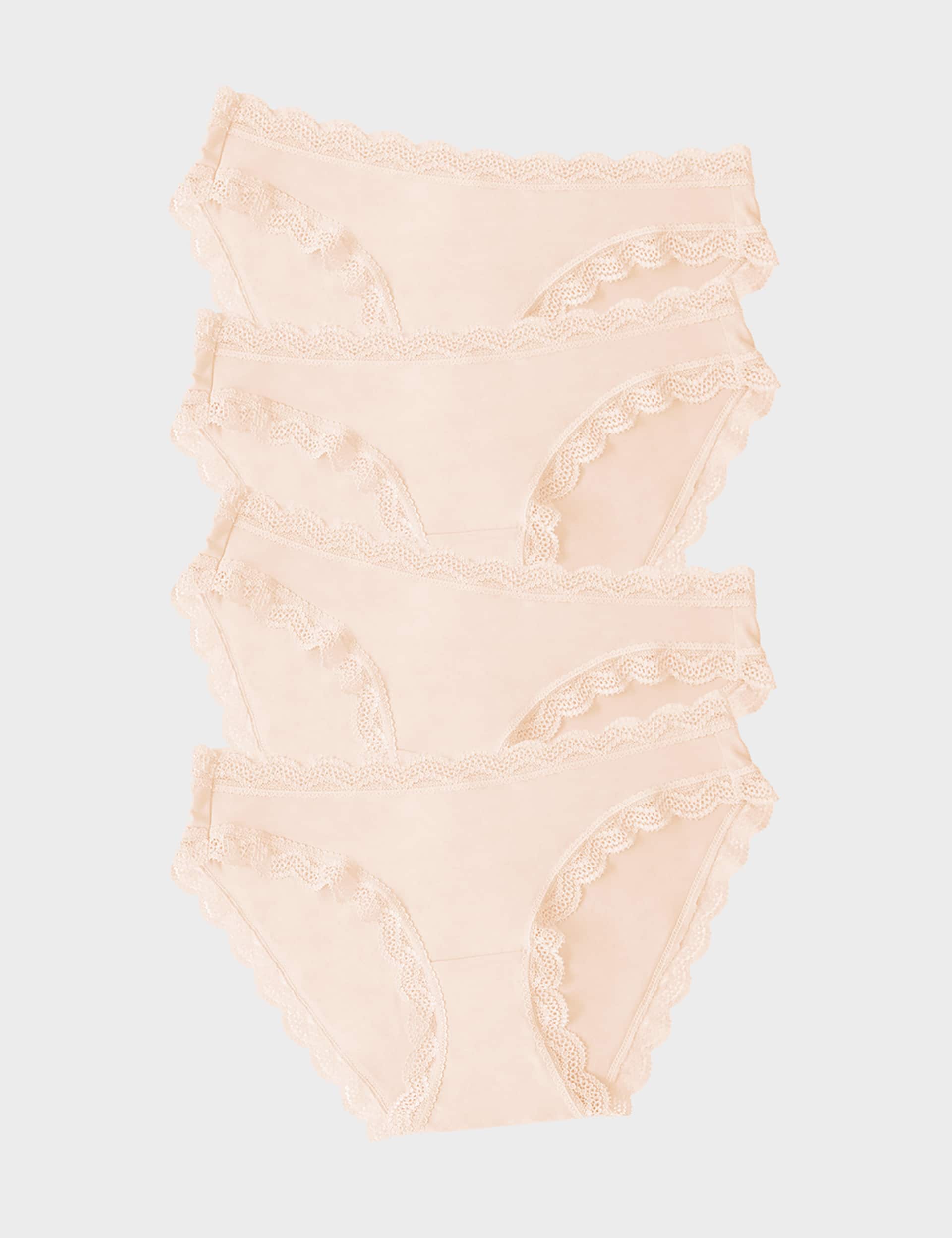 Stripe & Stare Women's 4pk Bikini Knickers