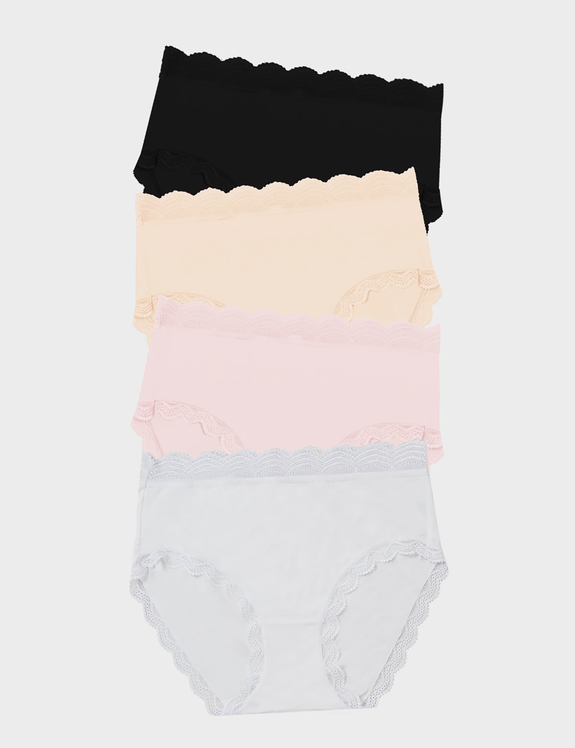 Stripe & Stare Women's 4pk High Rise Full Briefs