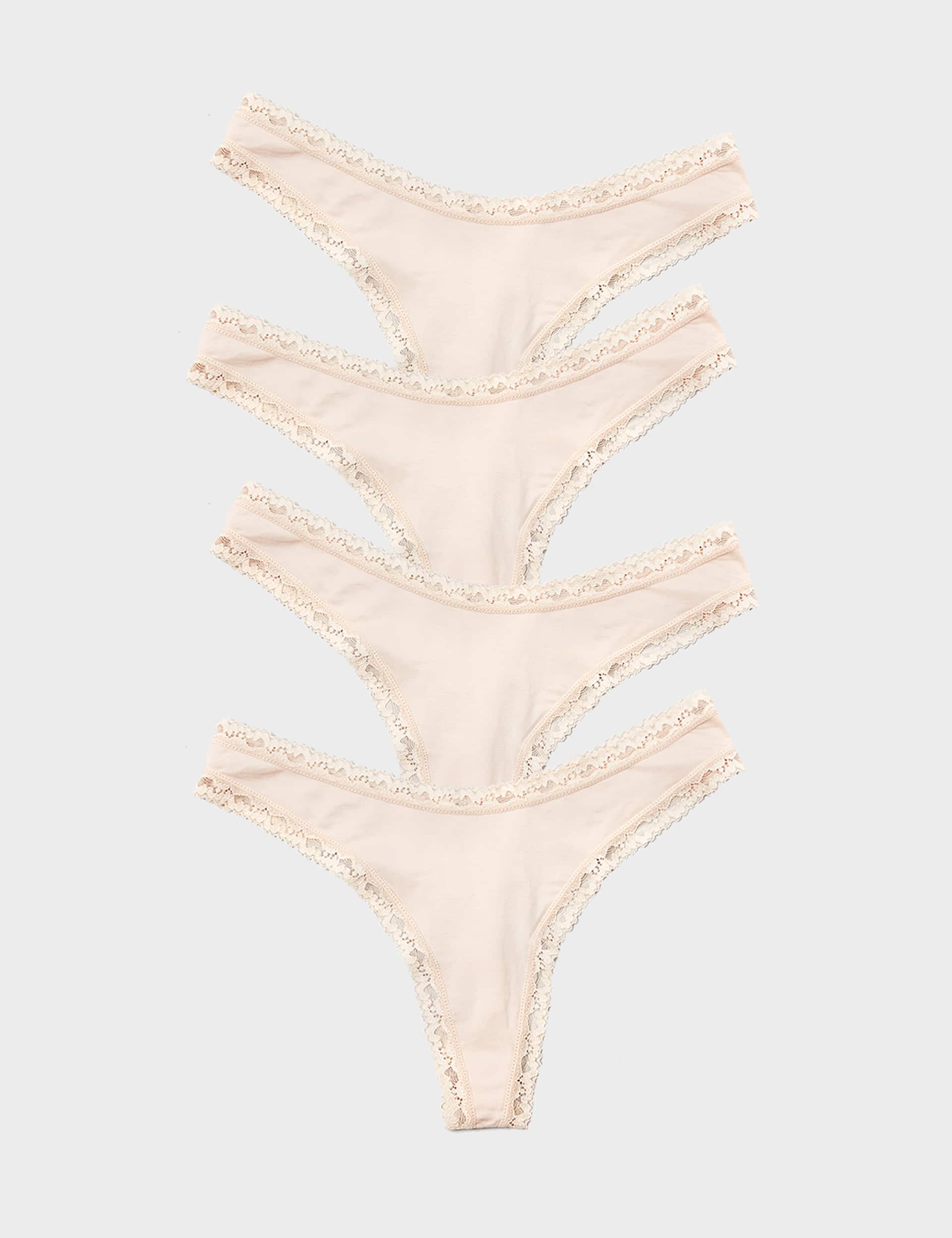 Stripe & Stare Women's 4pk Modal Rich Thongs