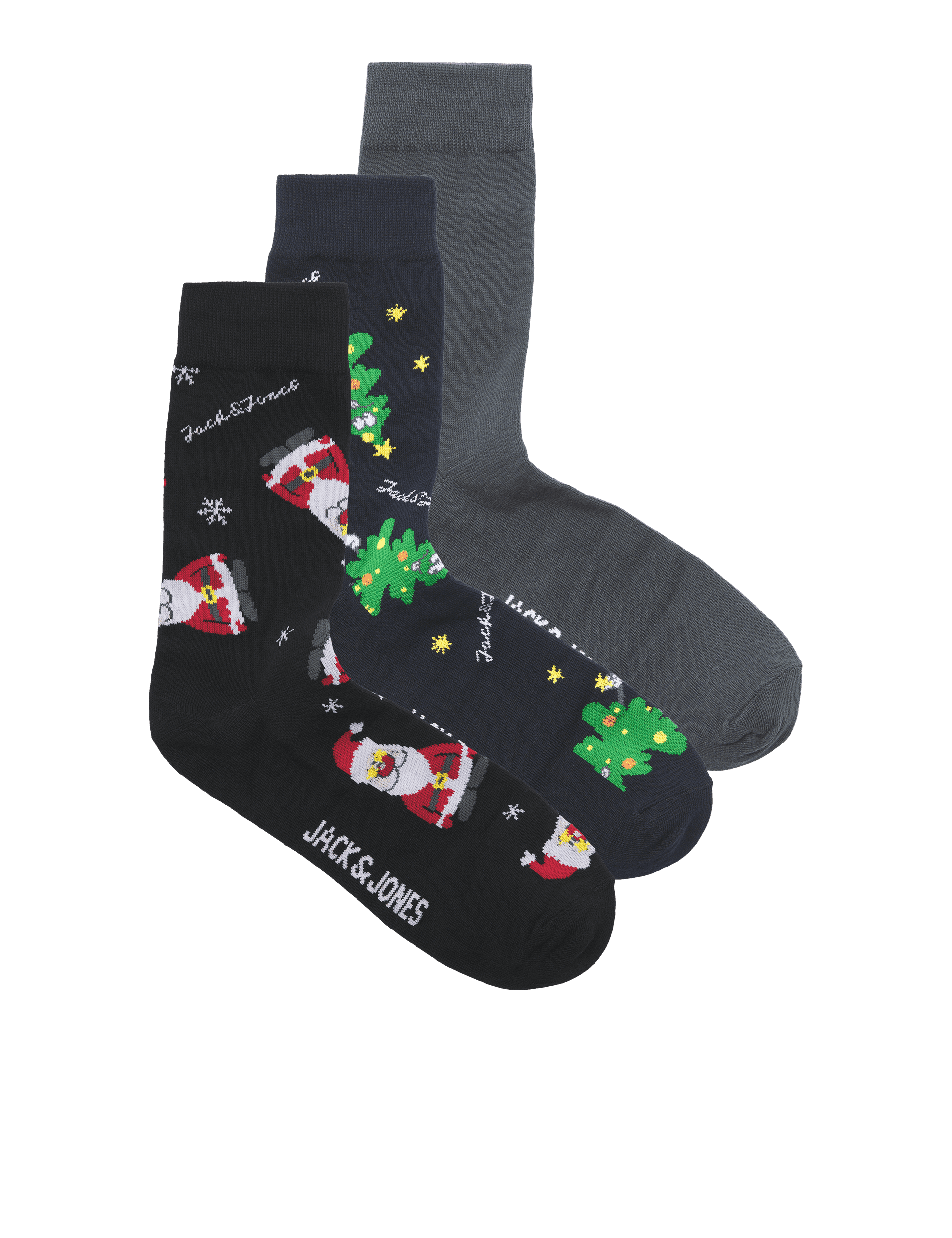 Jack & Jones Men's 3pk Christmas Socks