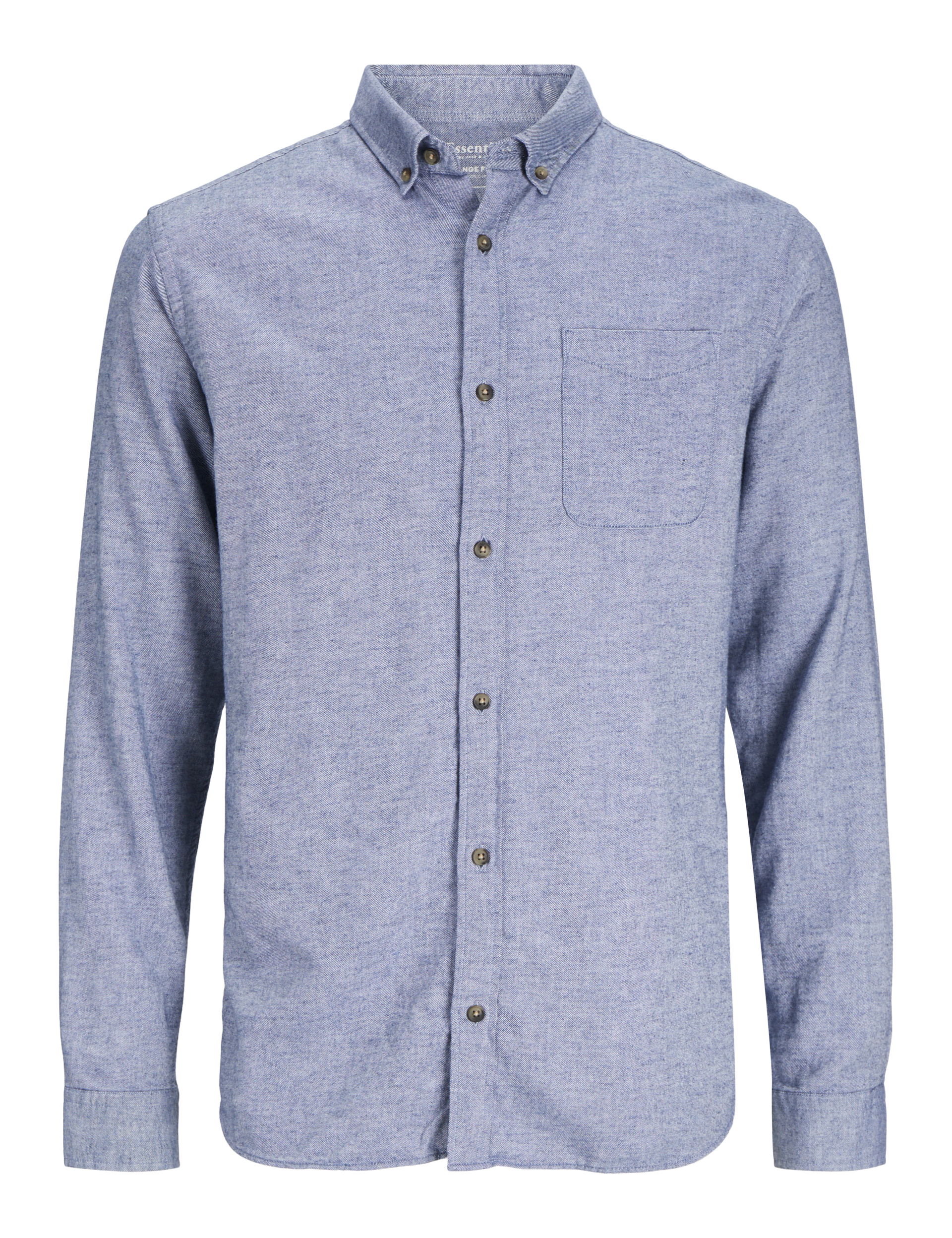 Jack & Jones Men's Slim Fit Easy Iron Pure Cotton Shirt - XXL - Light Blue, Dark Grey,Light Blue