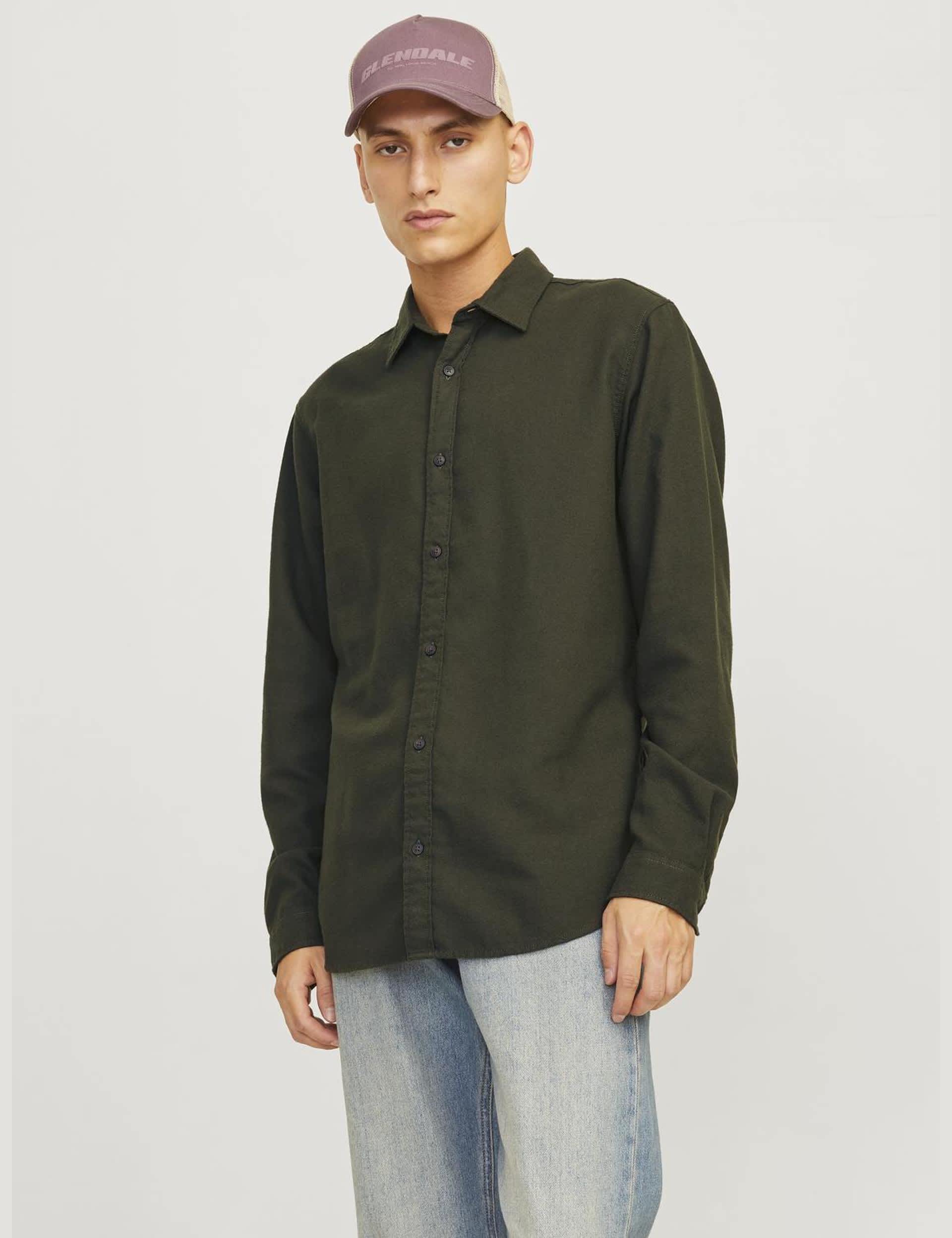 Jack & Jones Men's Cotton Rich Flannel Shirt