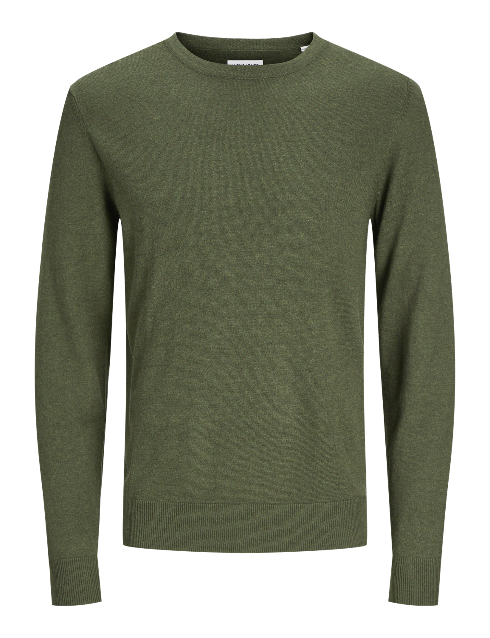 Jack & Jones Men's Cotton Rich Crew Neck - S - Green, Dark Grey,Green