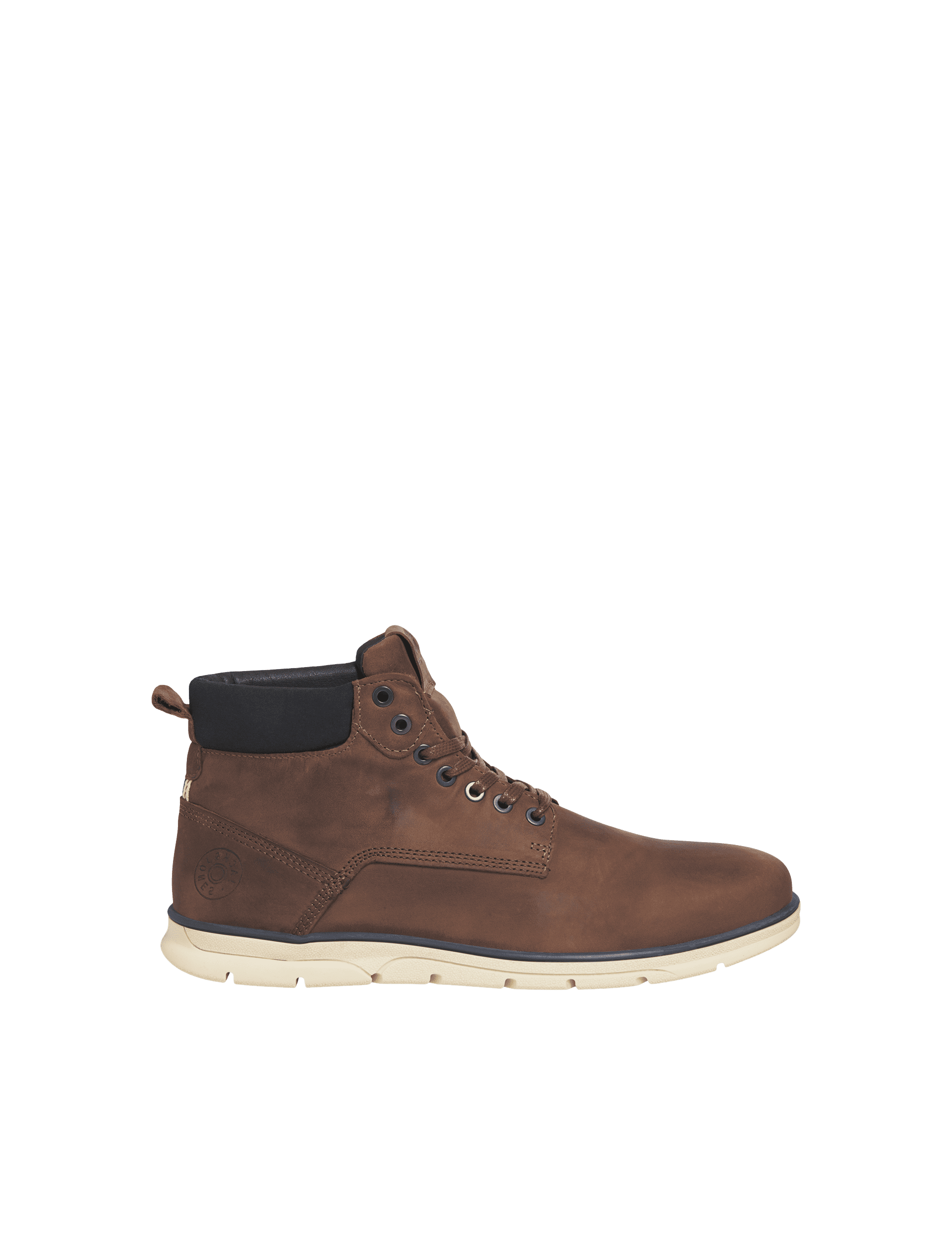 Jack & Jones Men's Leather Casual Boots - 8 - Brown, Brown