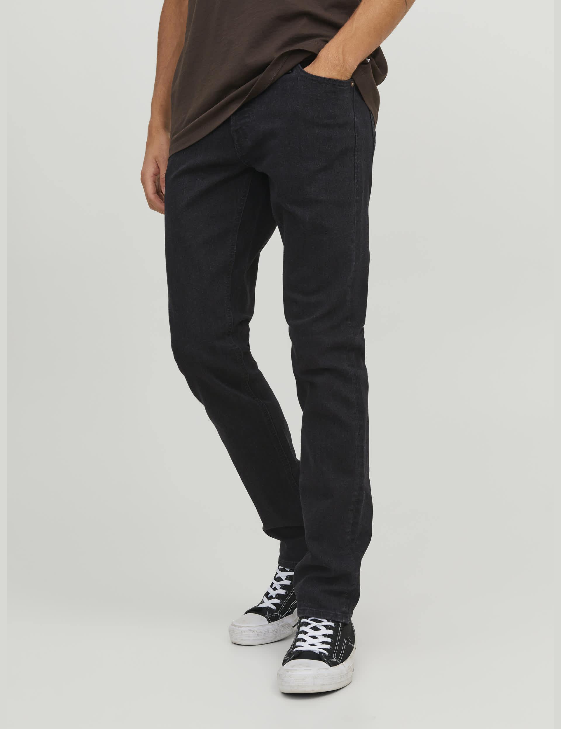 Jack & Jones Men's Slim Fit 5 Pocket Jeans - 3634 - Black, Black