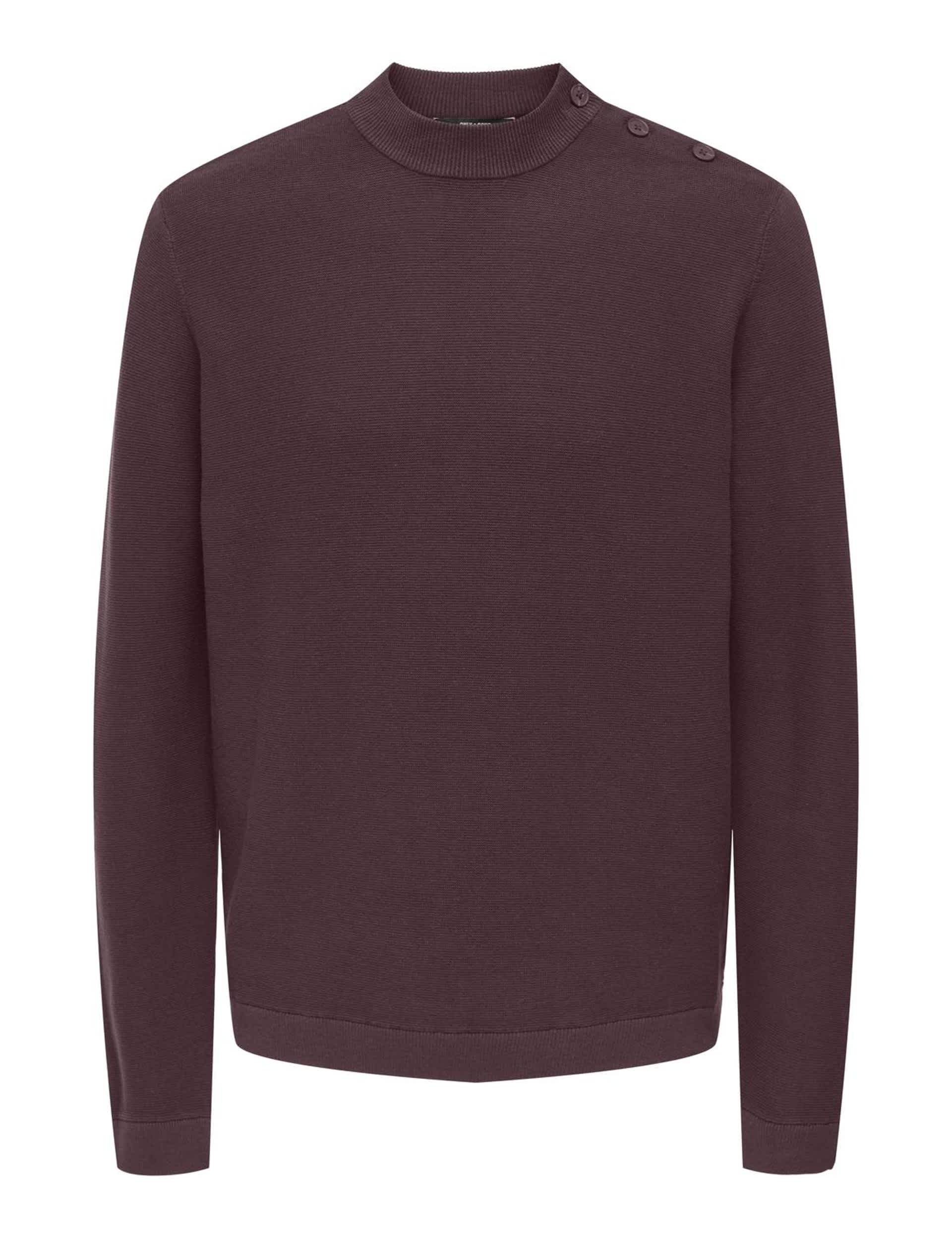 Only & Sons Men's Pure Cotton Crew Neck Jumper