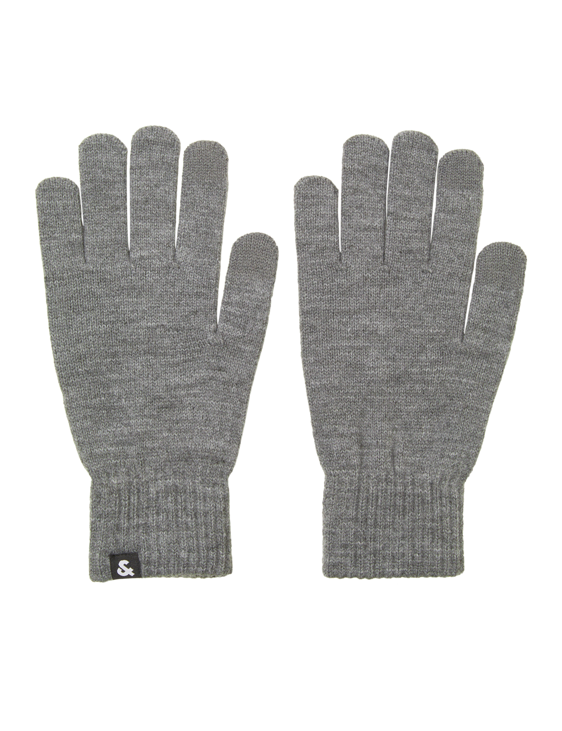 Jack & Jones Men's Knitted Gloves - one size - Grey, Grey,Black