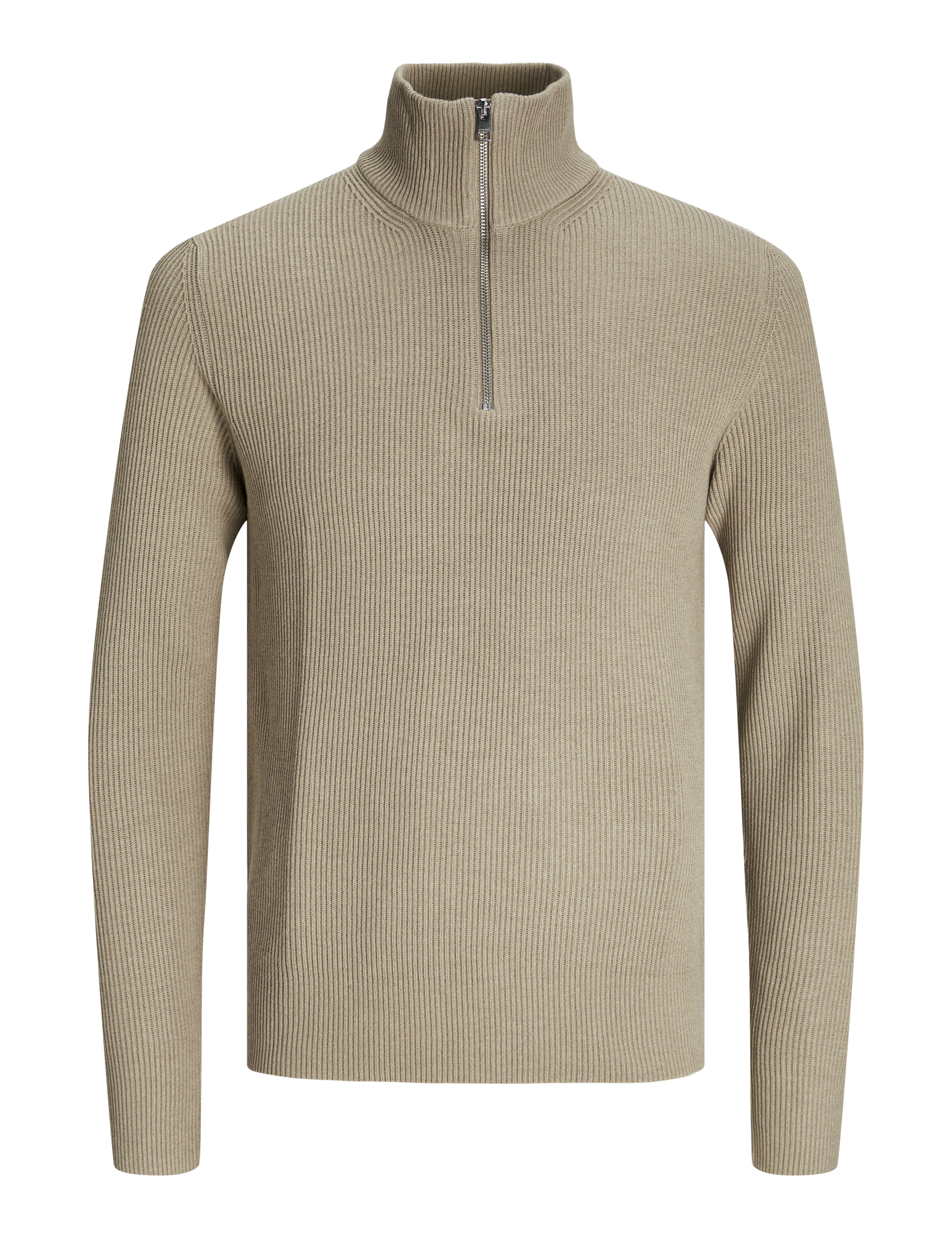 Jack & Jones Men's JACK & JONES Half Zip Jumper - Beige, Navy,Beige