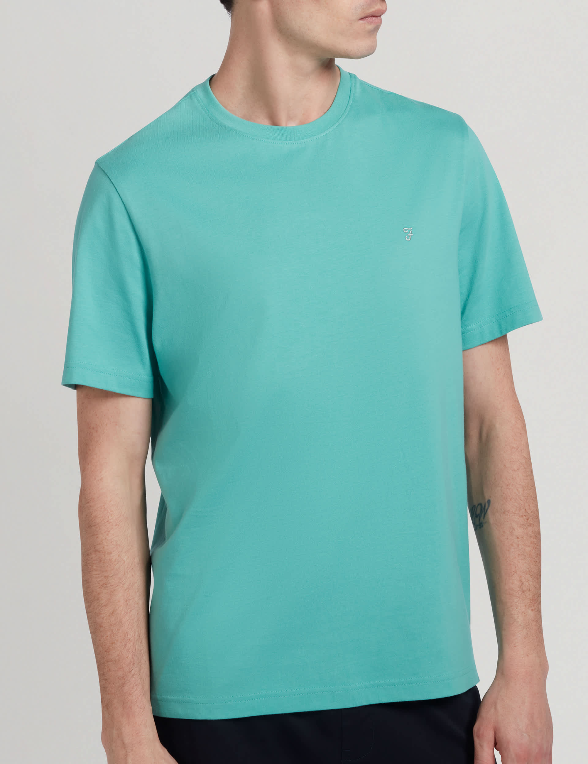 Farah Men's Organic Cotton T-Shirt - XL - Green, Green