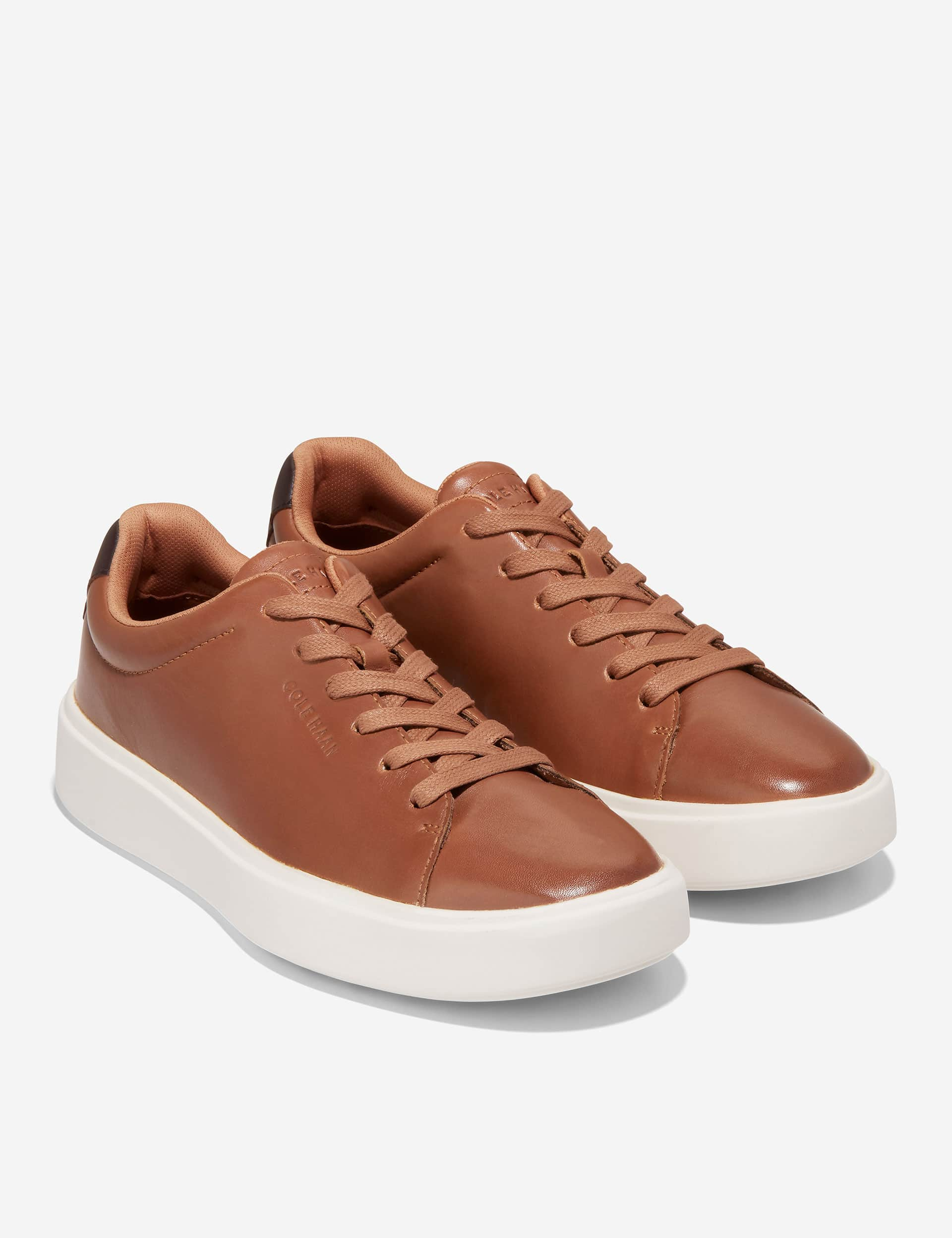 Cole Haan Men's Grand Crosscourt Traveler Wide Fit Trainers - 7 - Brown, Brown