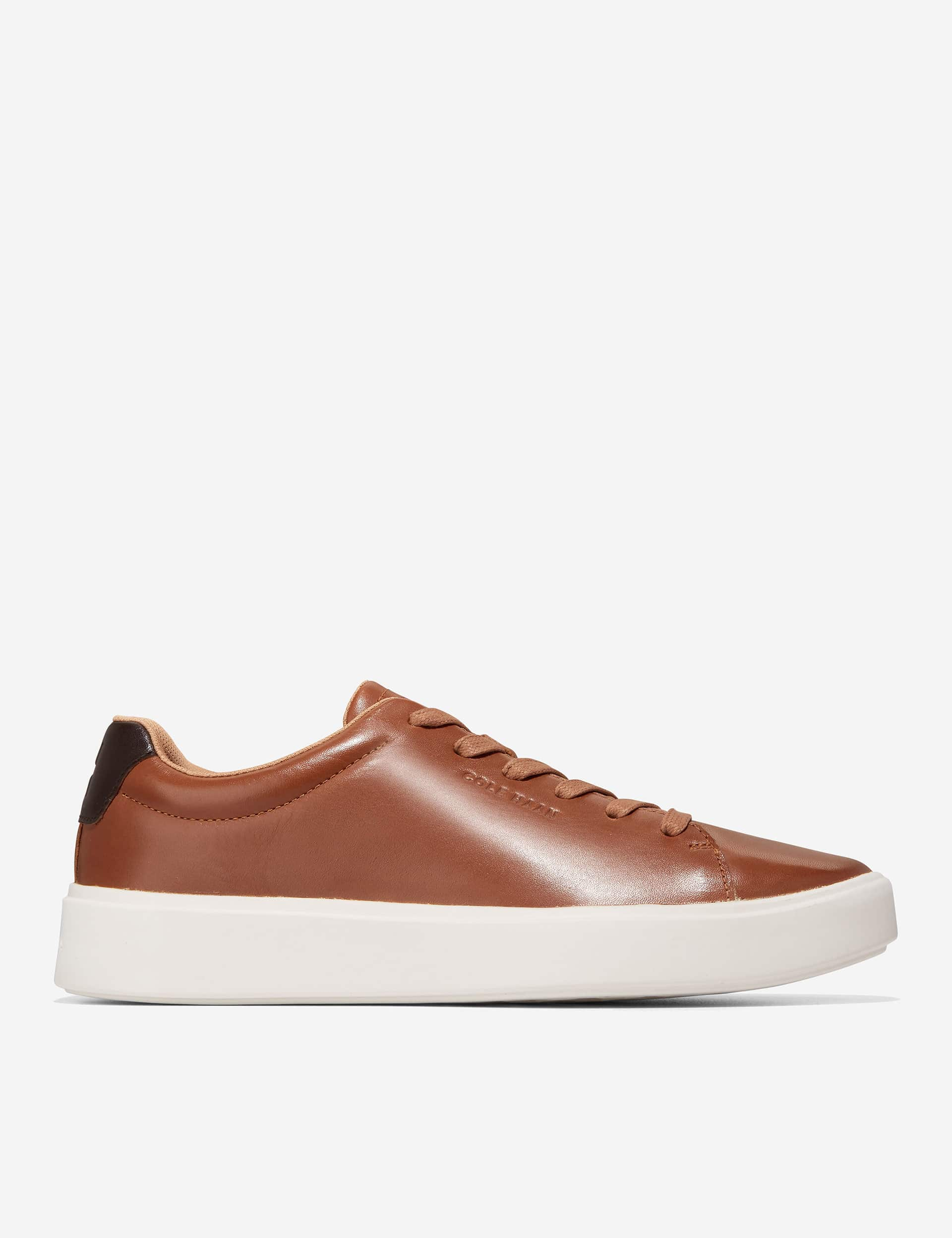 Cole Haan Men's Leather Grand Crosscourt Traveler Trainers - 9 - Brown, Brown