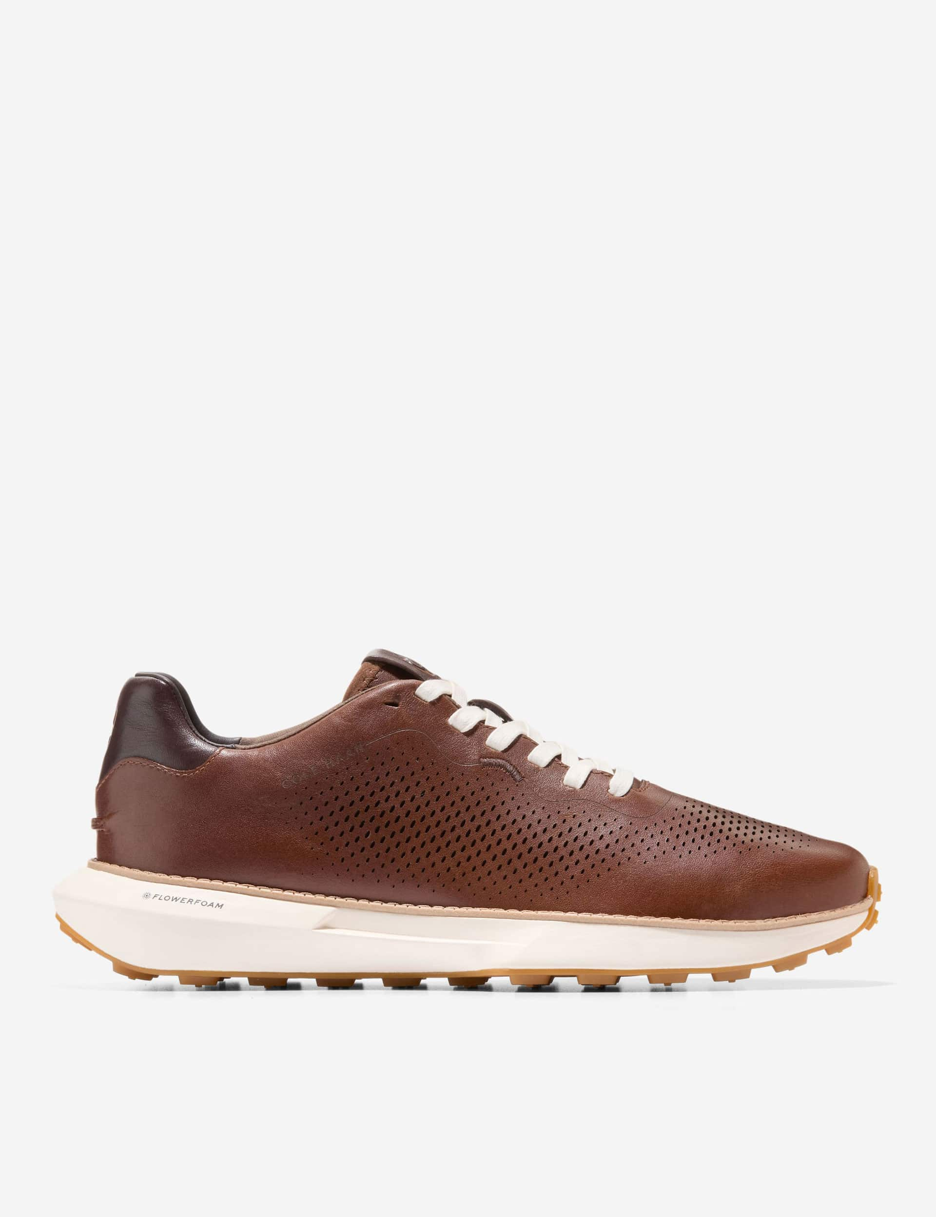 Cole Haan Men's Ashland Leather Trainers - 10 - Brown Mix, Brown Mix