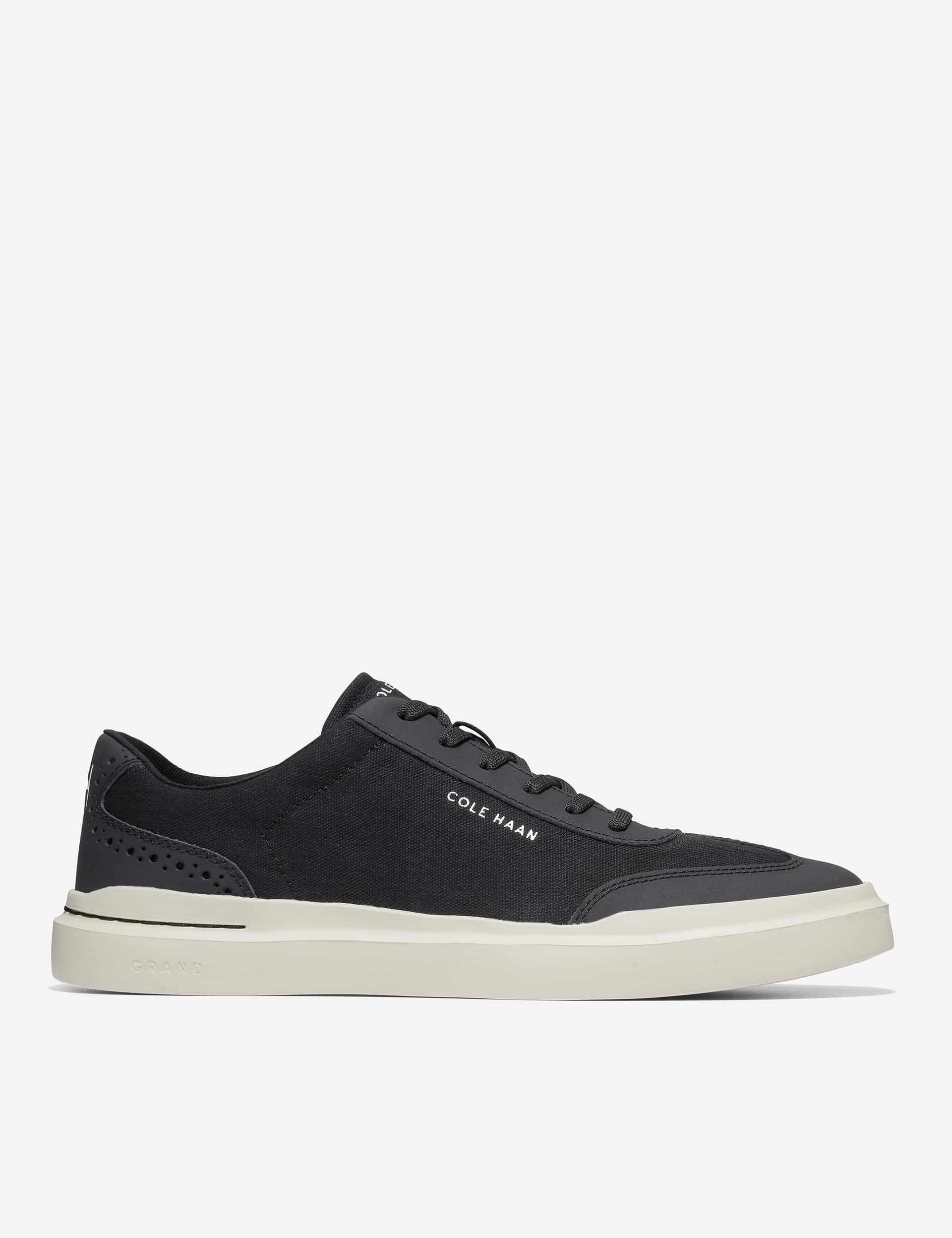 Cole Haan Men's Grandpro Rally Canvas Lace Up Trainers - 9 - Black, Black