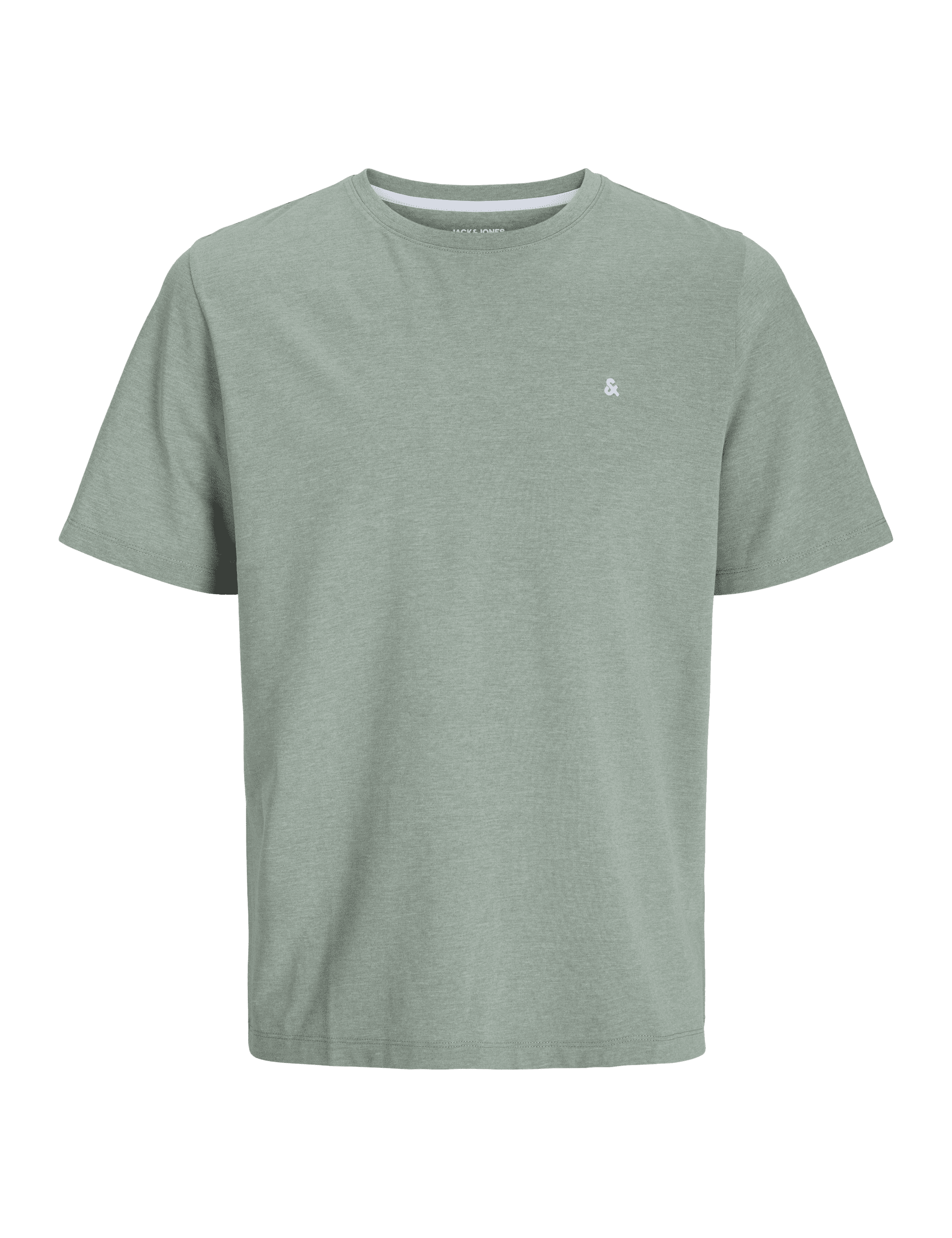 Jack & Jones Men's Pure Cotton Crew Neck T-Shirt - L - Green, Green