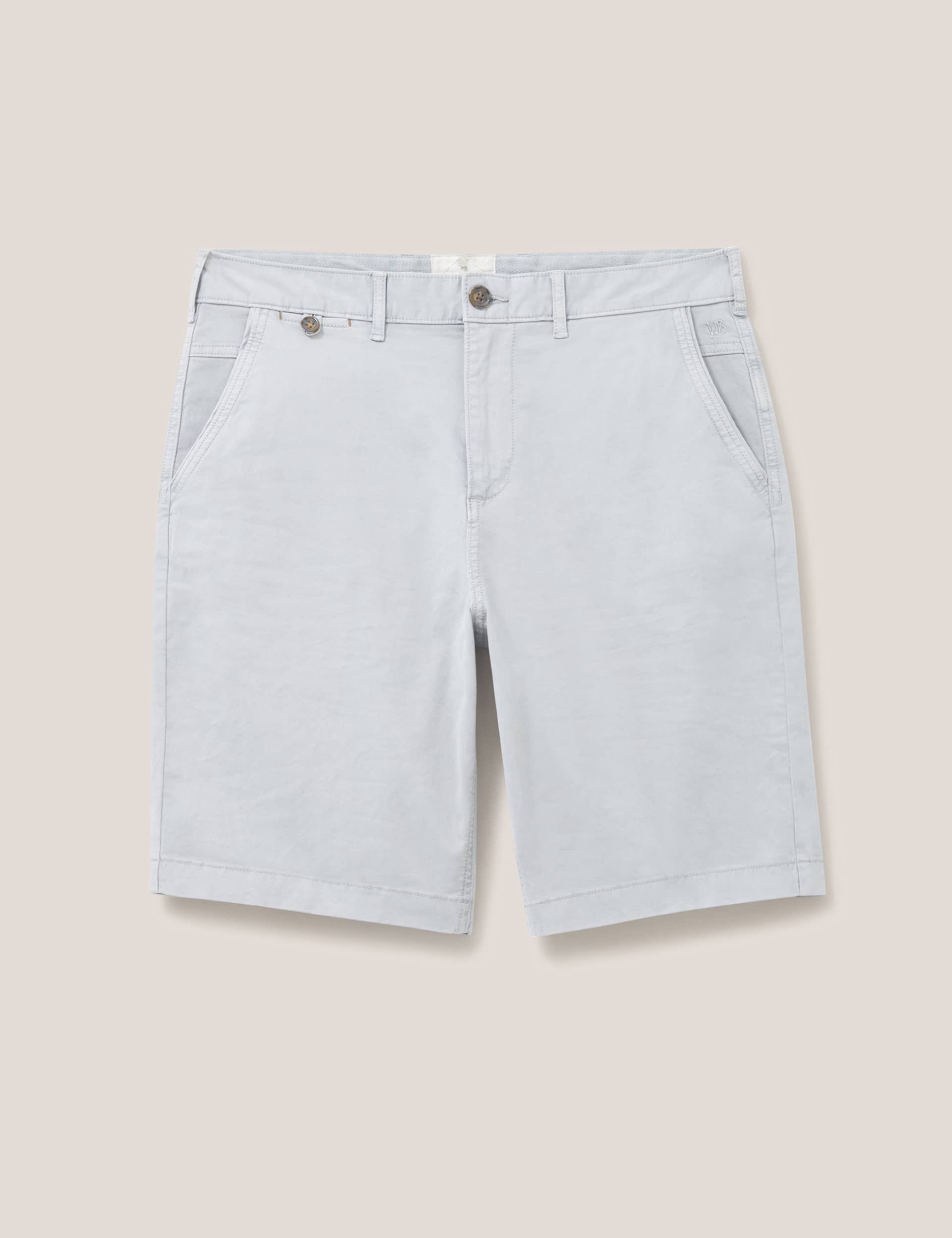 White Stuff Men's 5 Pocket Chino Shorts - 32REG - Grey, Grey