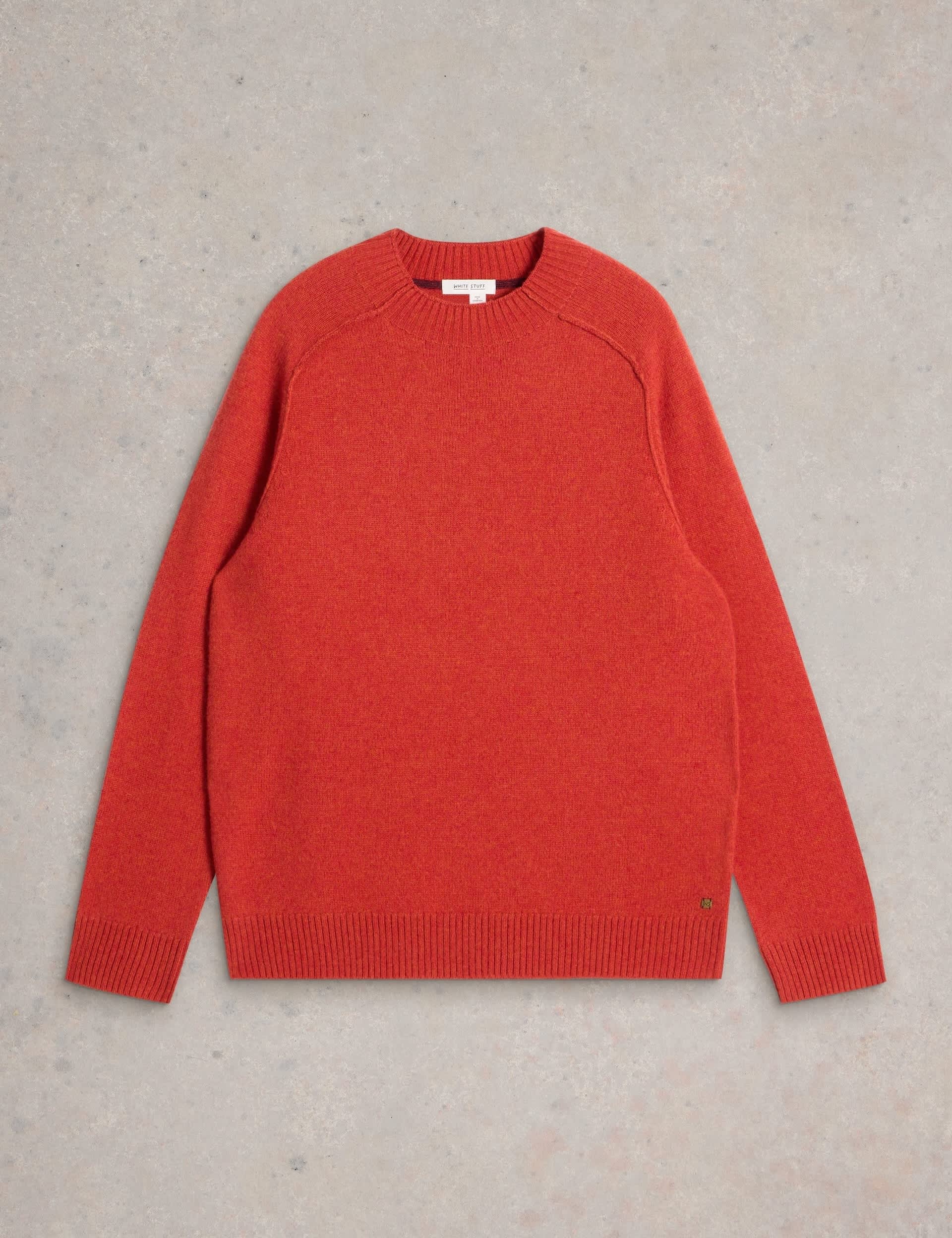 White Stuff Men's Lambswool Rich Jumper - XXL - Red, Red