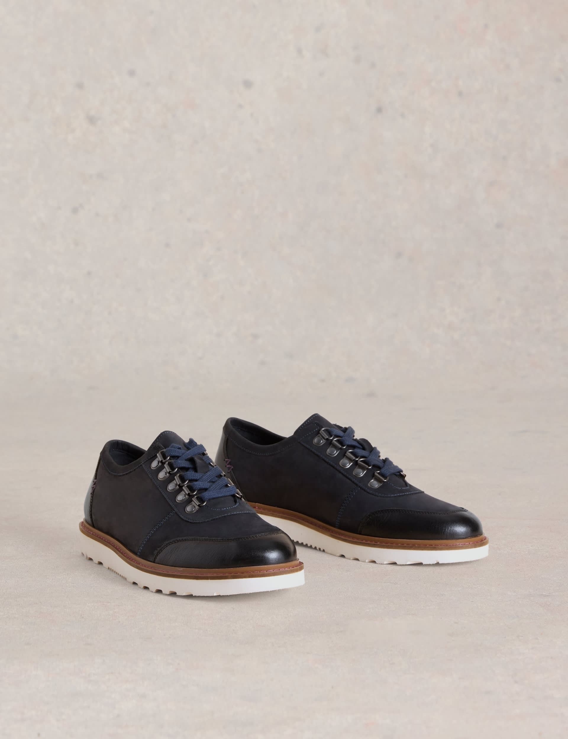 White Stuff Men's Suede Derby Shoes - 12 - Navy, Navy