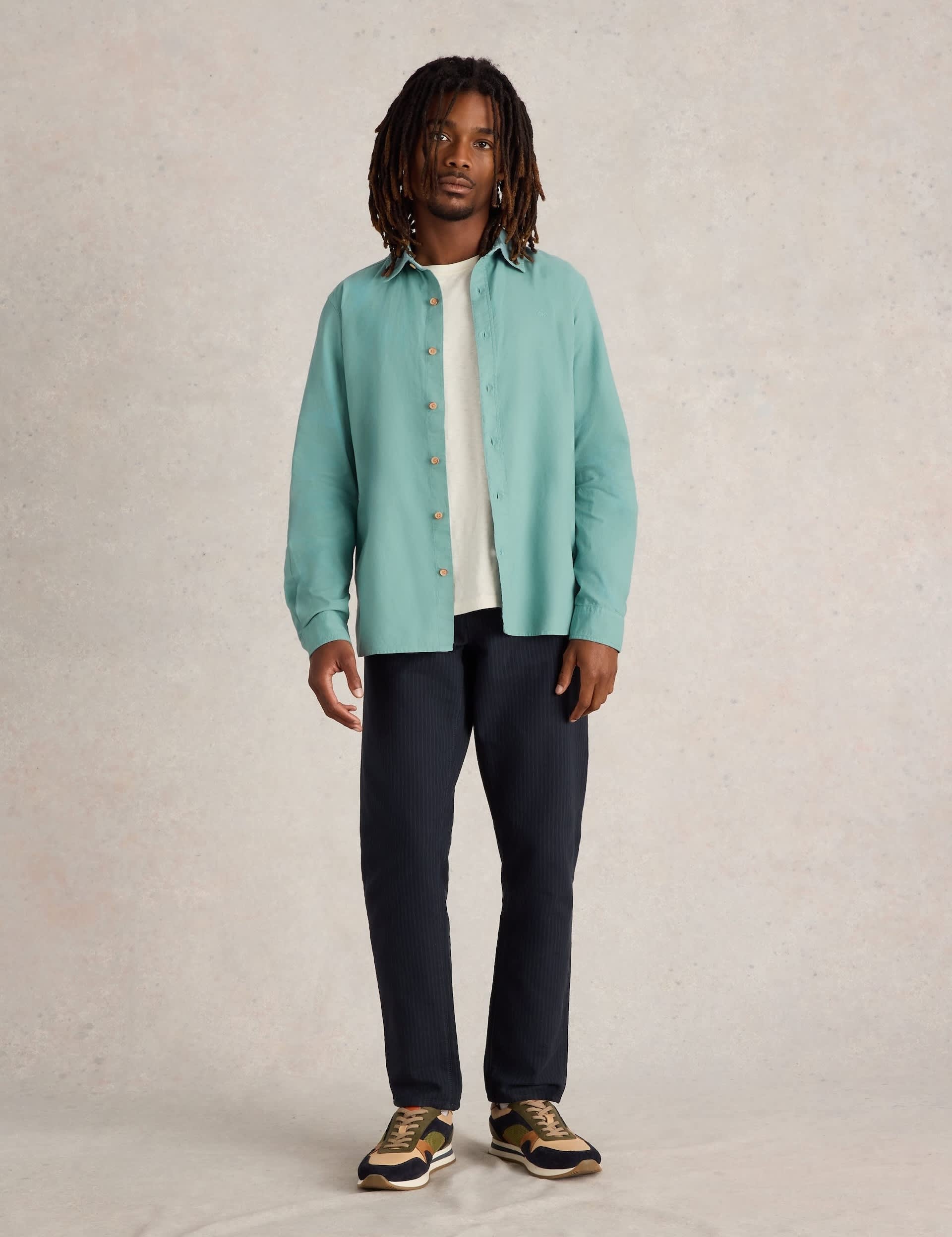 White Stuff Men's Pure Cotton Oxford Shirt