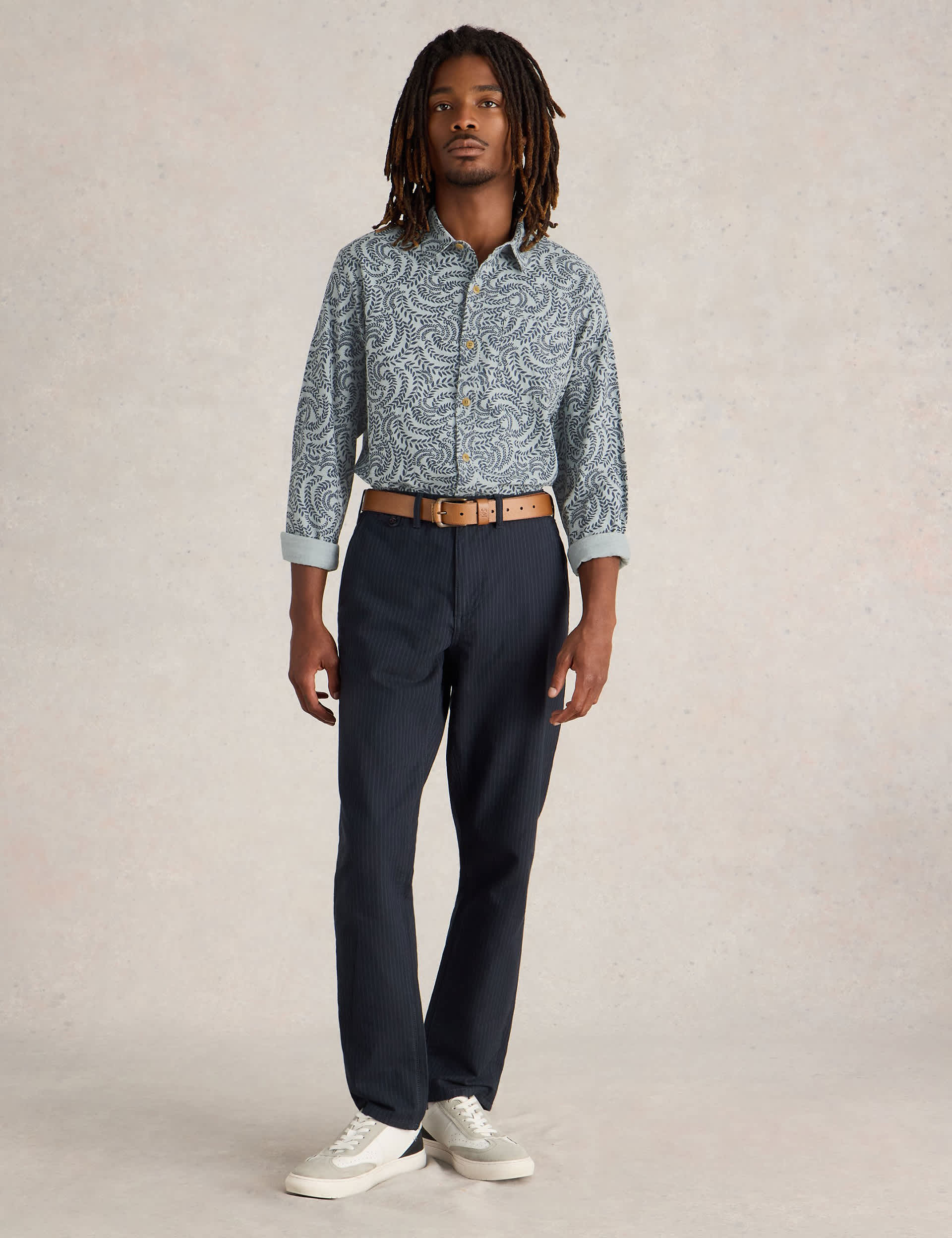 White Stuff Men's Pure Cotton Print Shirt