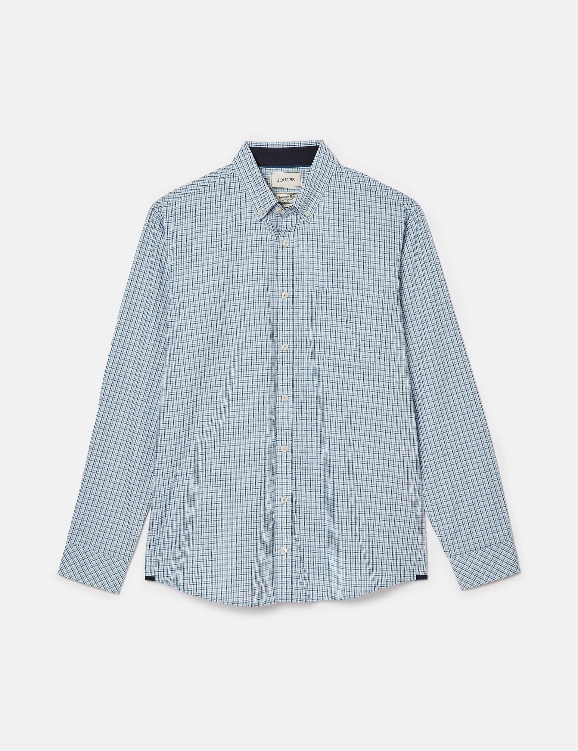 Joules Men's Pure Cotton Check Oxford Shirt - XXL - Blue Mix, Brown Mix,Cream Mix,Blue Mix,Navy Mix