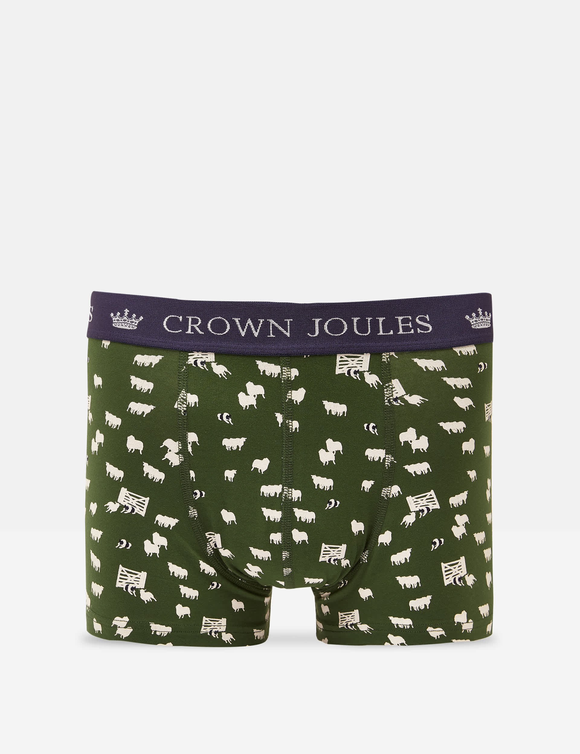 Joules Men's 2 Pack Cotton Rich Assorted Boxers - XXL - Green Mix, Green Mix