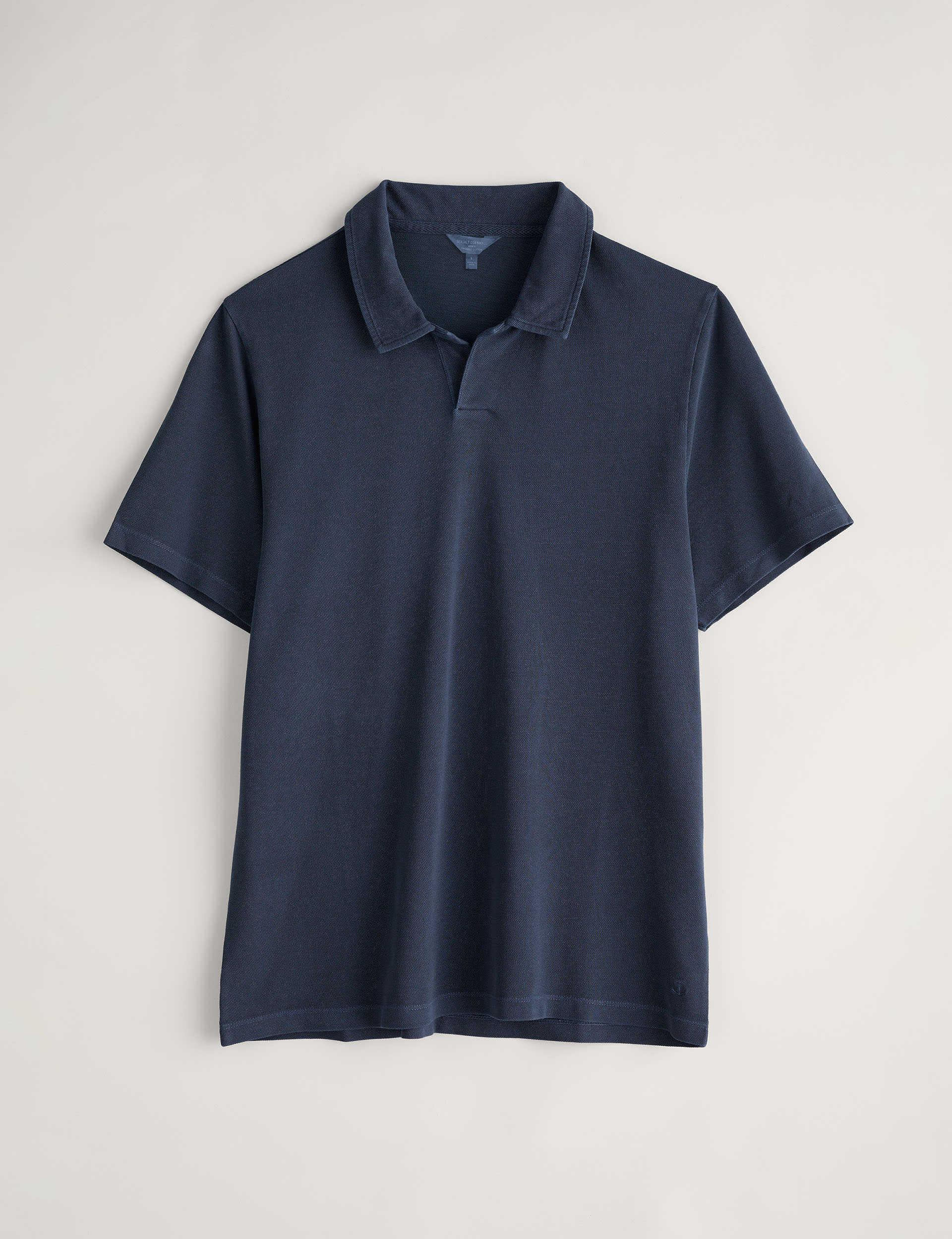 Seasalt Cornwall Men's Cotton Pique Polo Shirt - M - Navy, Green,Navy