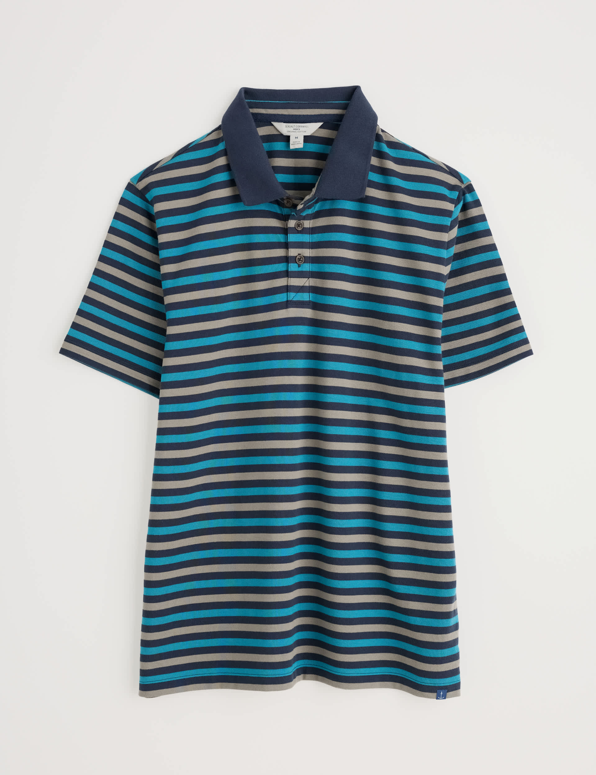 Seasalt Cornwall Men's Pure Cotton Striped Polo Shirt - XXXL - Multi, Multi