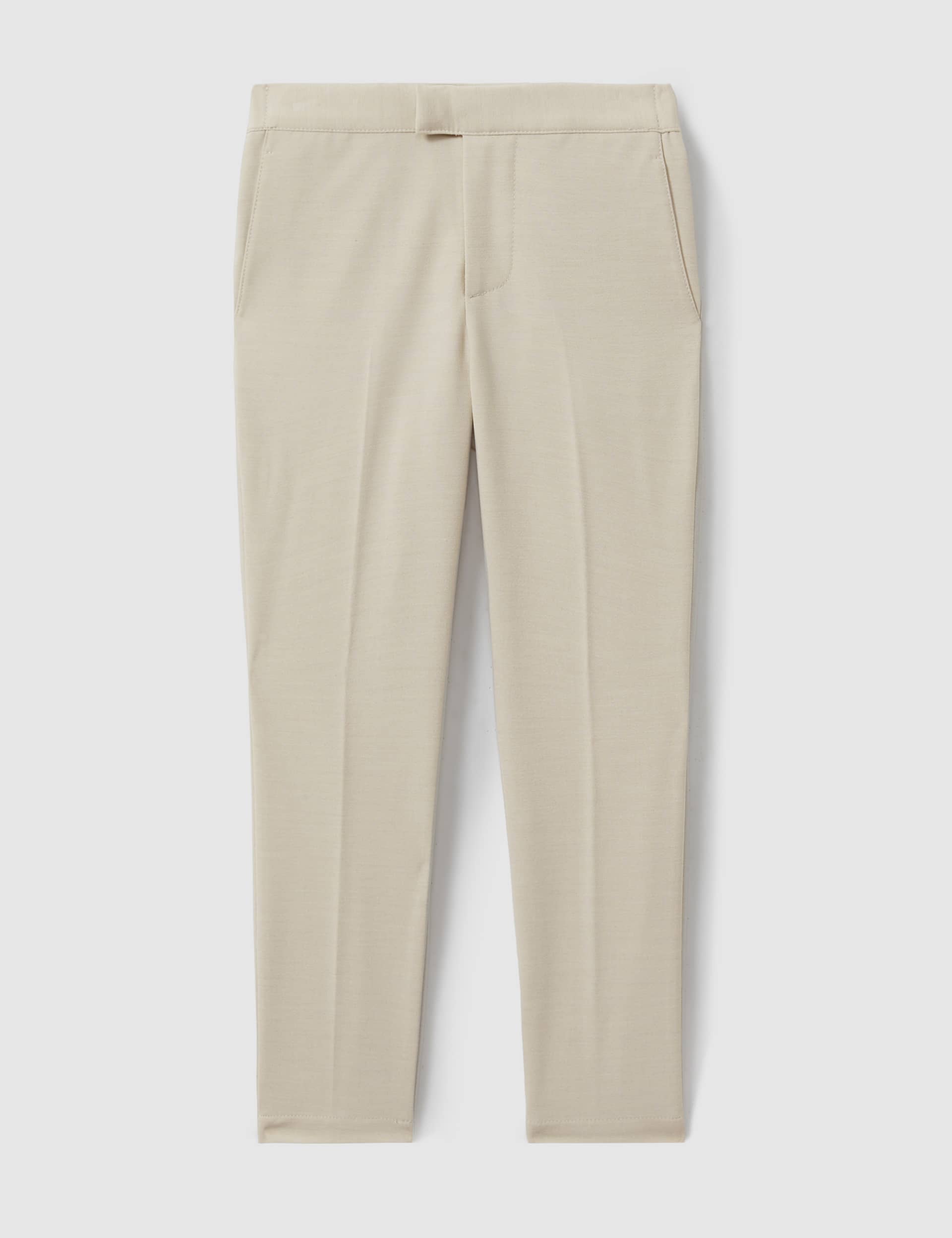 Reiss Boys Flat Front Trousers (3-14 Yrs) - 9-10Y - Stone, Stone