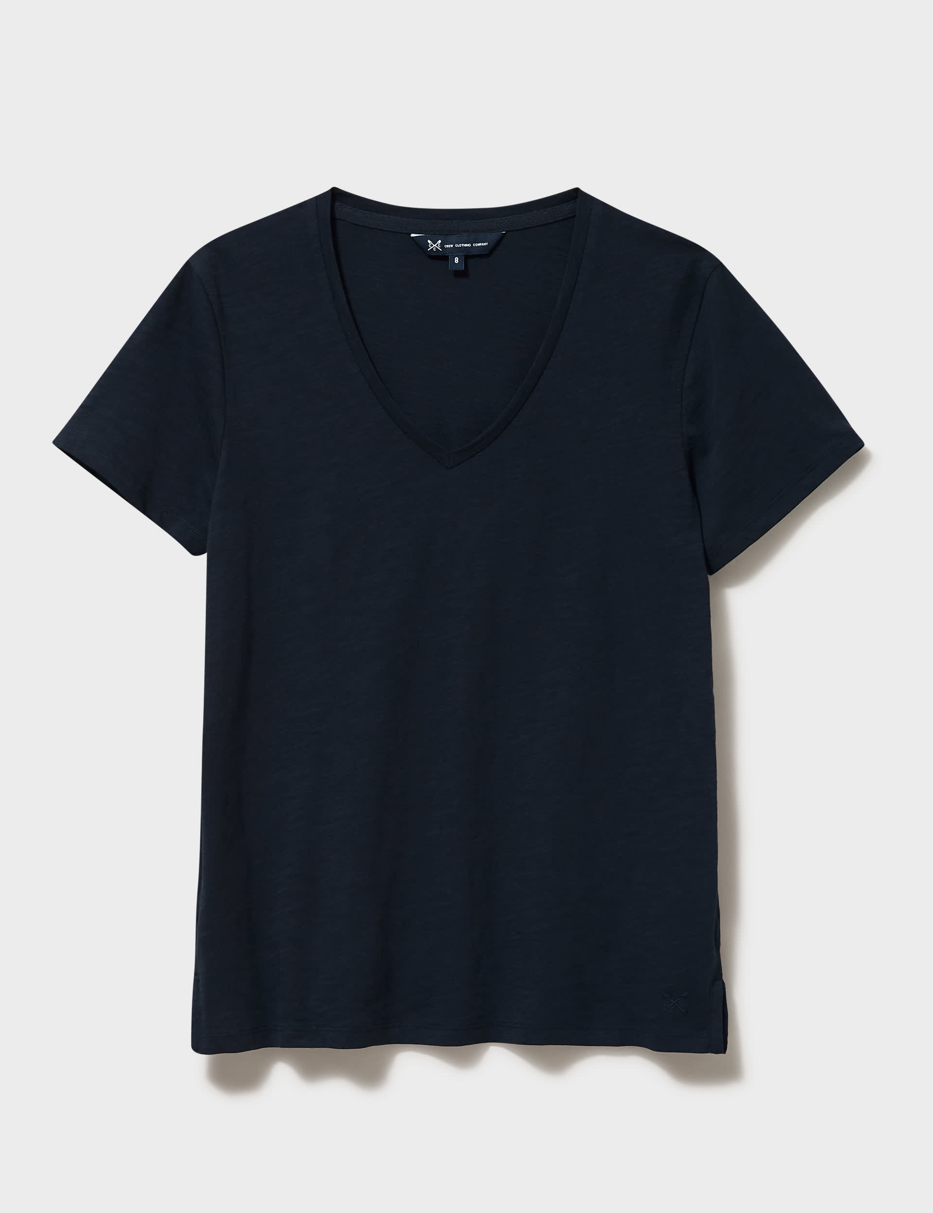 Crew Clothing Women's Pure Cotton T-Shirt - 12 - Navy, Navy