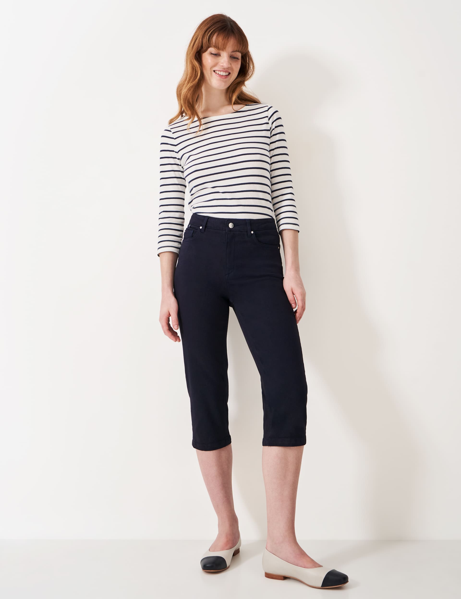 Crew Clothing Women's Skinny Cropped Jeans - 12 - Navy, Navy