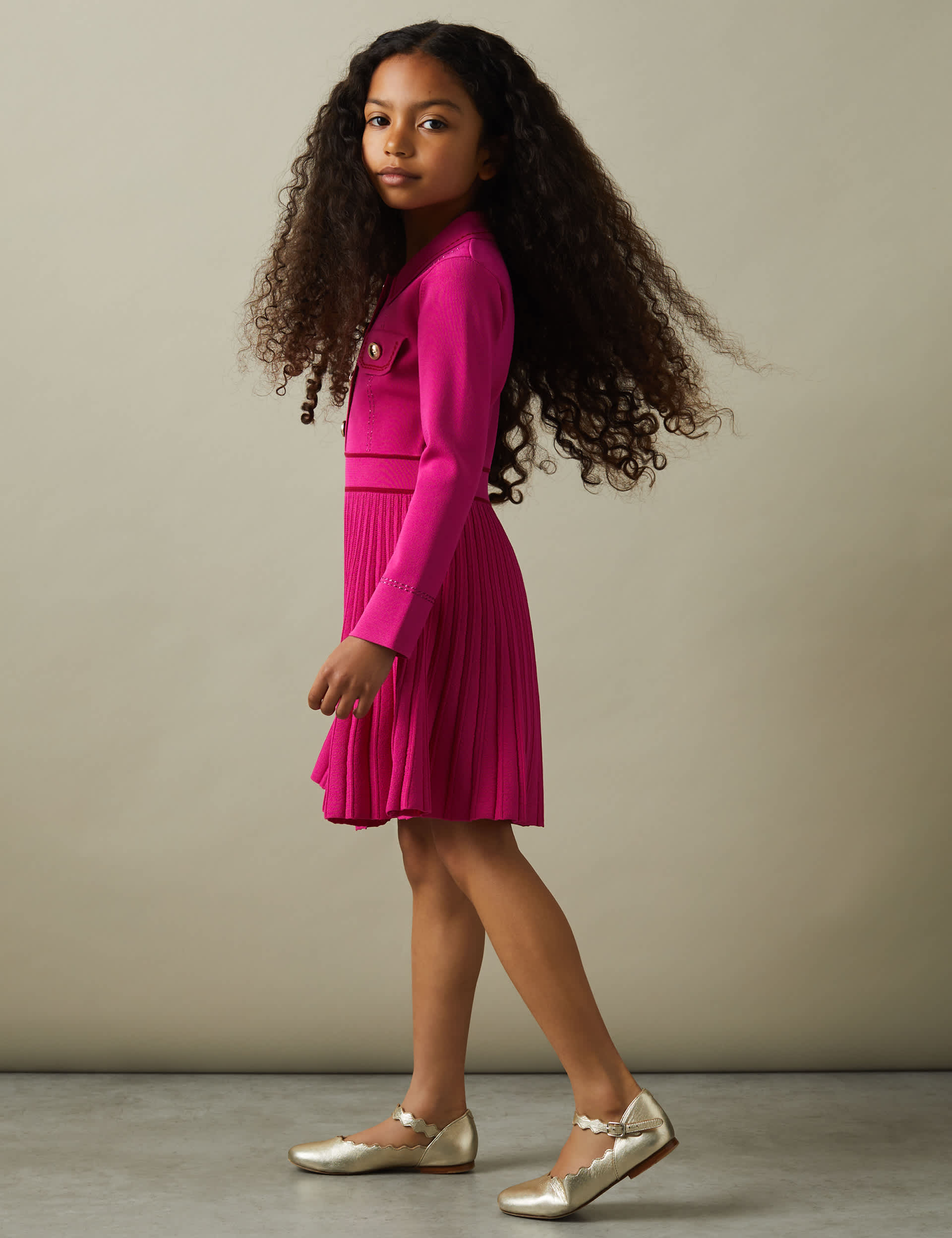 Reiss Girls Pleated Dress (4-14 Yrs)