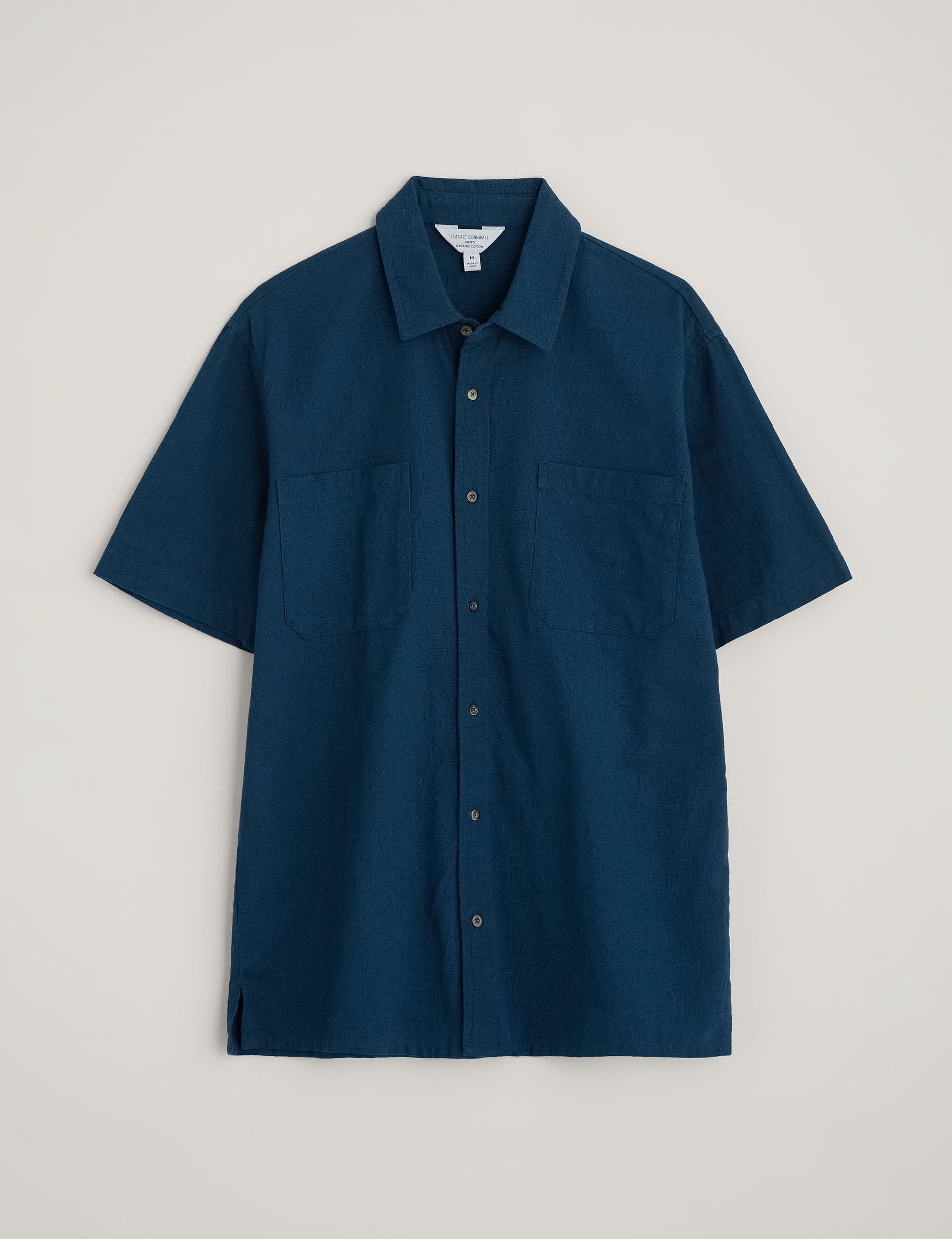 Seasalt Cornwall Men's Pure Cotton Shirt - Navy, Navy