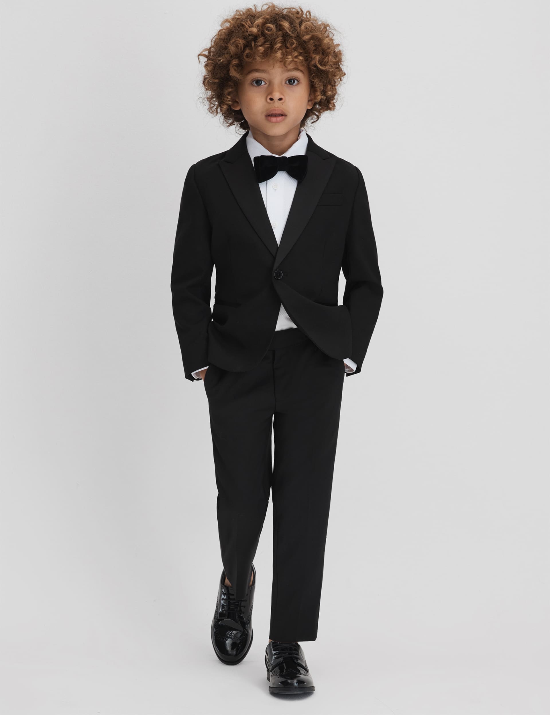 Reiss Boys Wool Blend Blazer (3-14 Yrs) - 5-6 Y - Black, Black