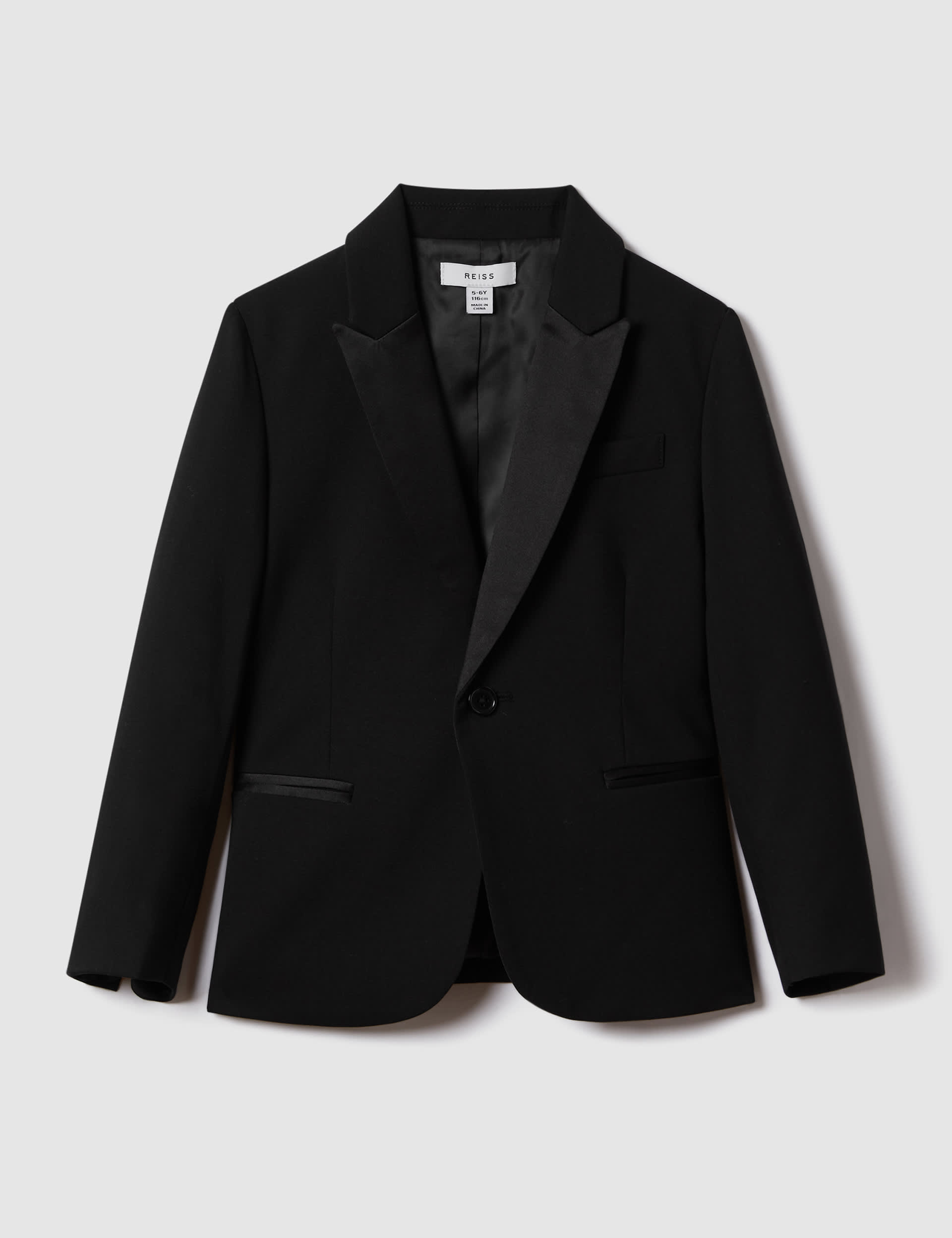 Reiss Boys Wool Blend Blazer (3-14 Yrs) - 10-11 - Black, Black